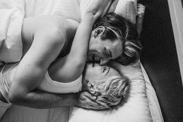 Couple experiencing improved intimacy from testosterone therapy