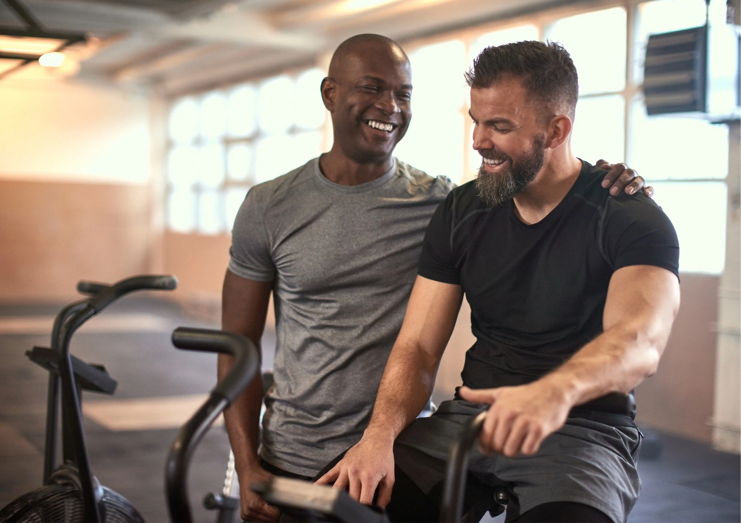 Men achieving fitness goals with testosterone therapy in Omaha