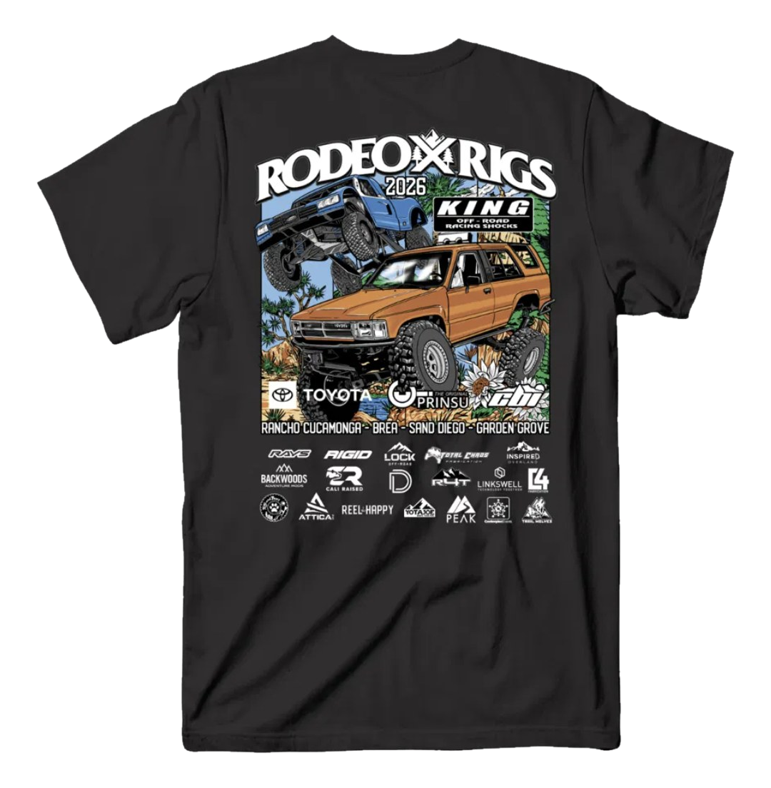 Rodeo X Rigs 2026 Tour Shirt — back