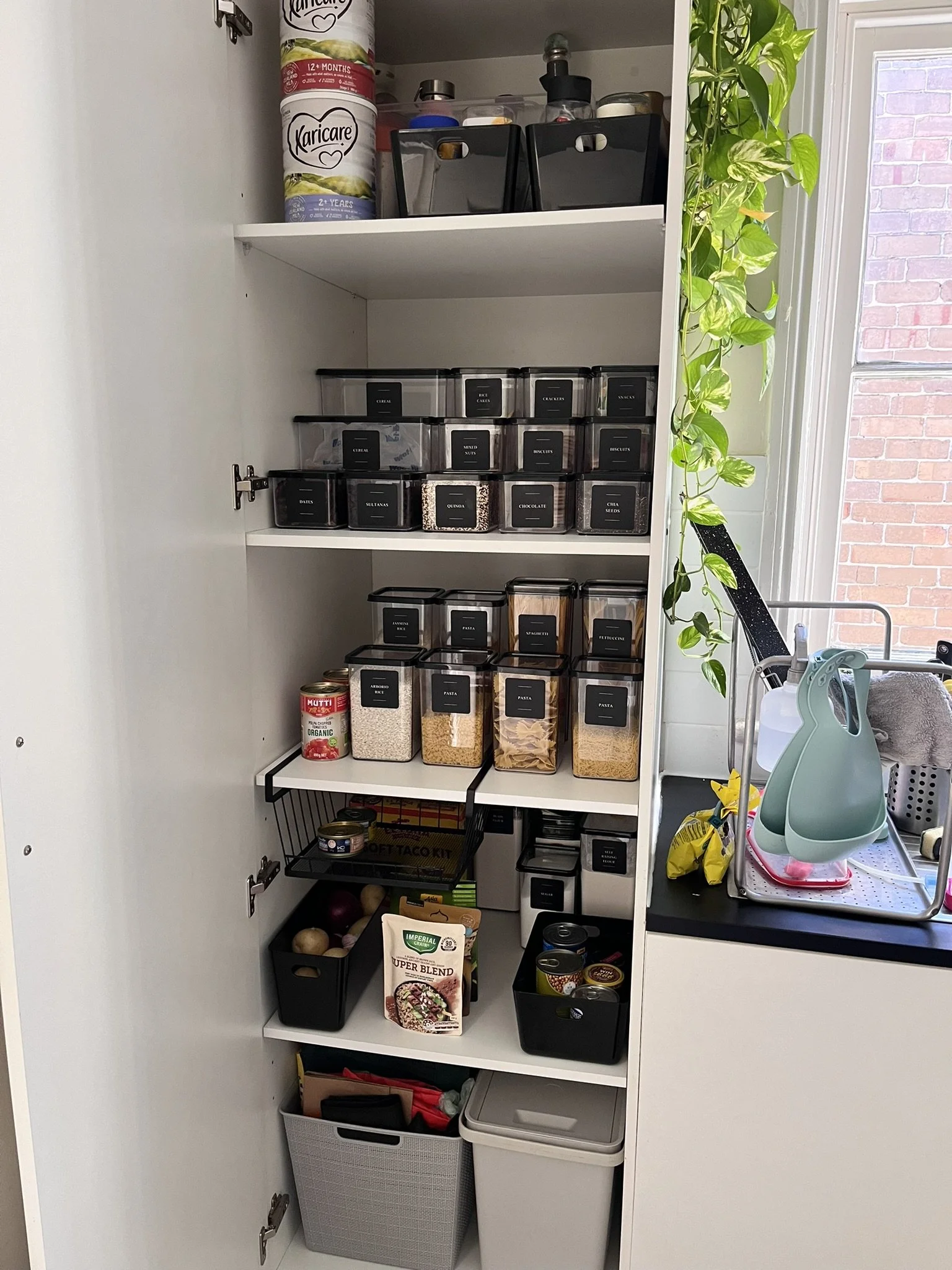 Pantry after decluttering and organising by Bright Spaces with Bea Inner West Sydney