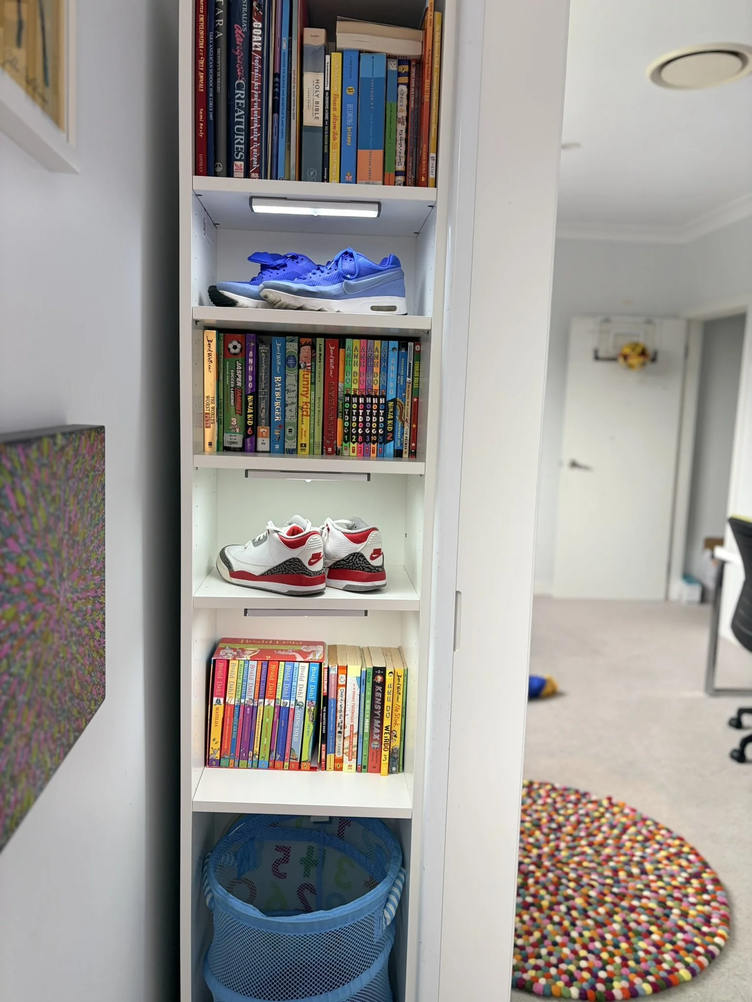 Organised wardrobe after home organisation Inner West Sydney