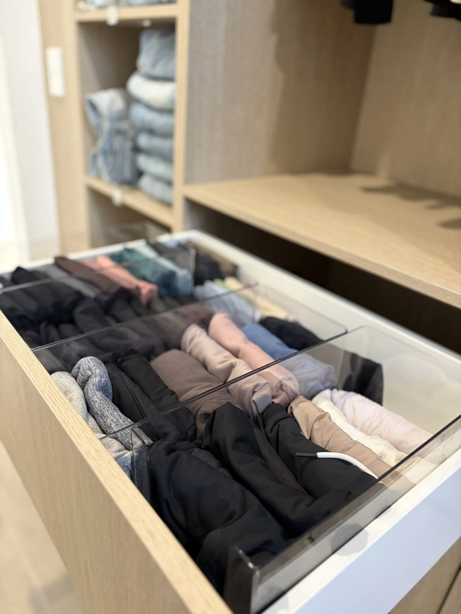 Organised wardrobe after home organisation Inner West Sydney