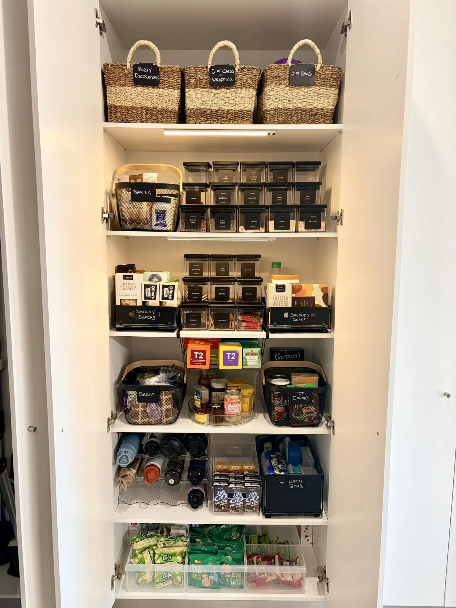 Organised pantry after home organisation Inner West Sydney