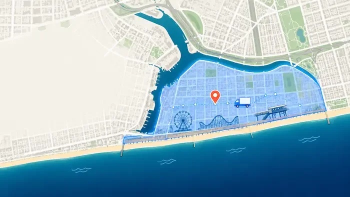 Coney Island area in Brooklyn, New York
