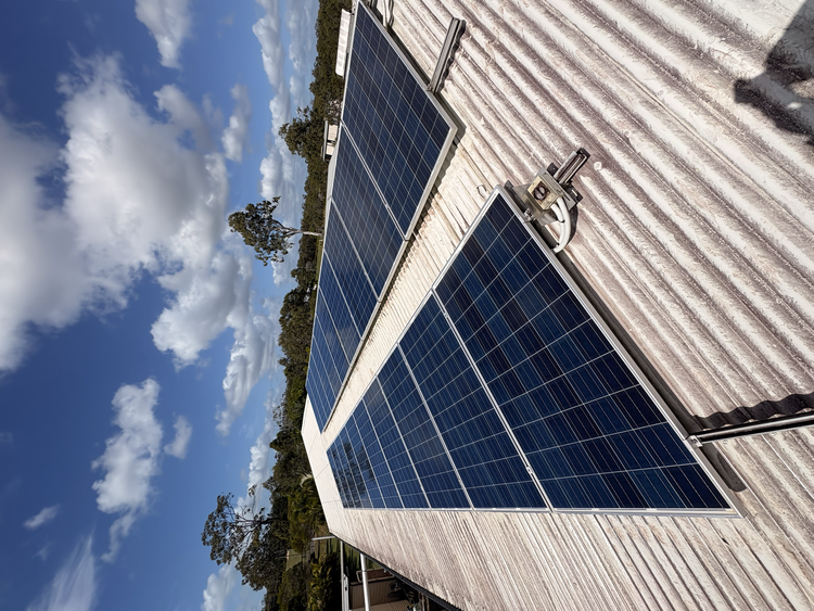 SunWise solar panel cleaning before and after photo 8
