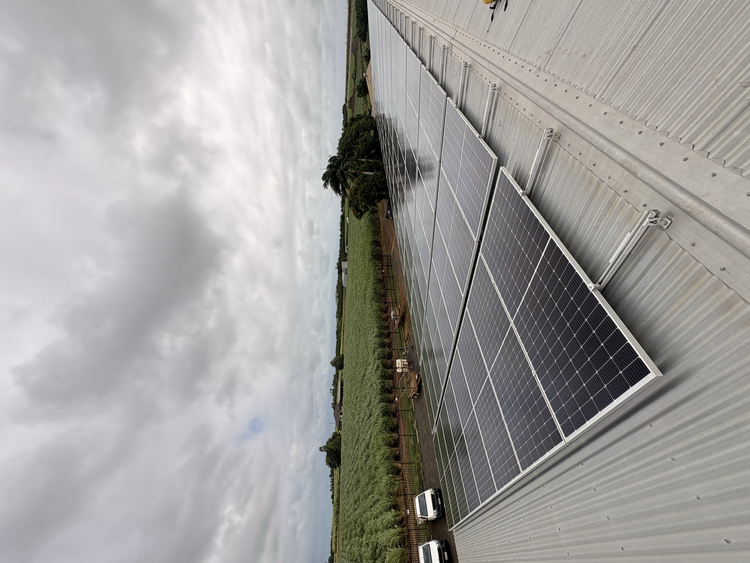SunWise commercial solar cleaning job photo 1