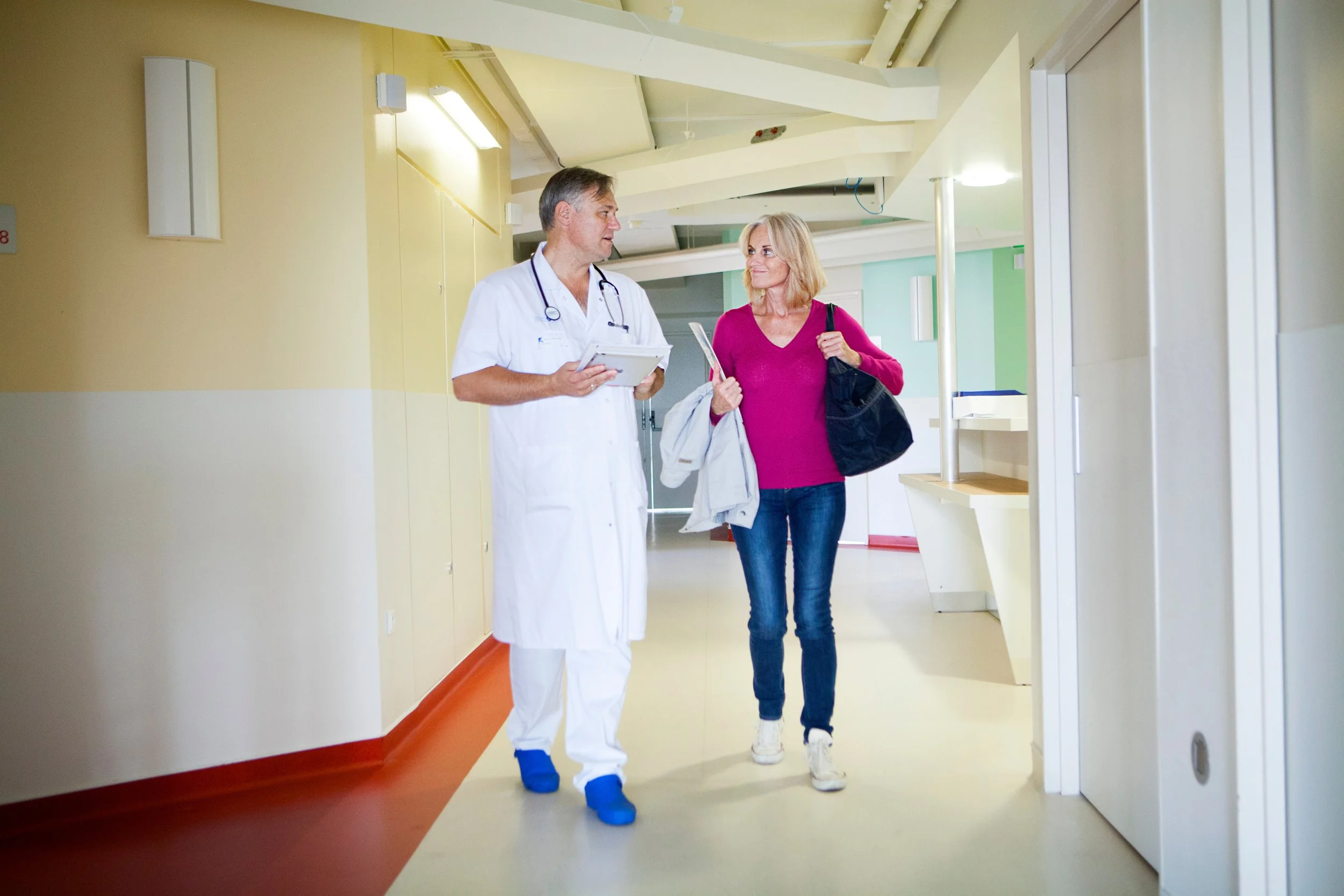 Support worker at home visit