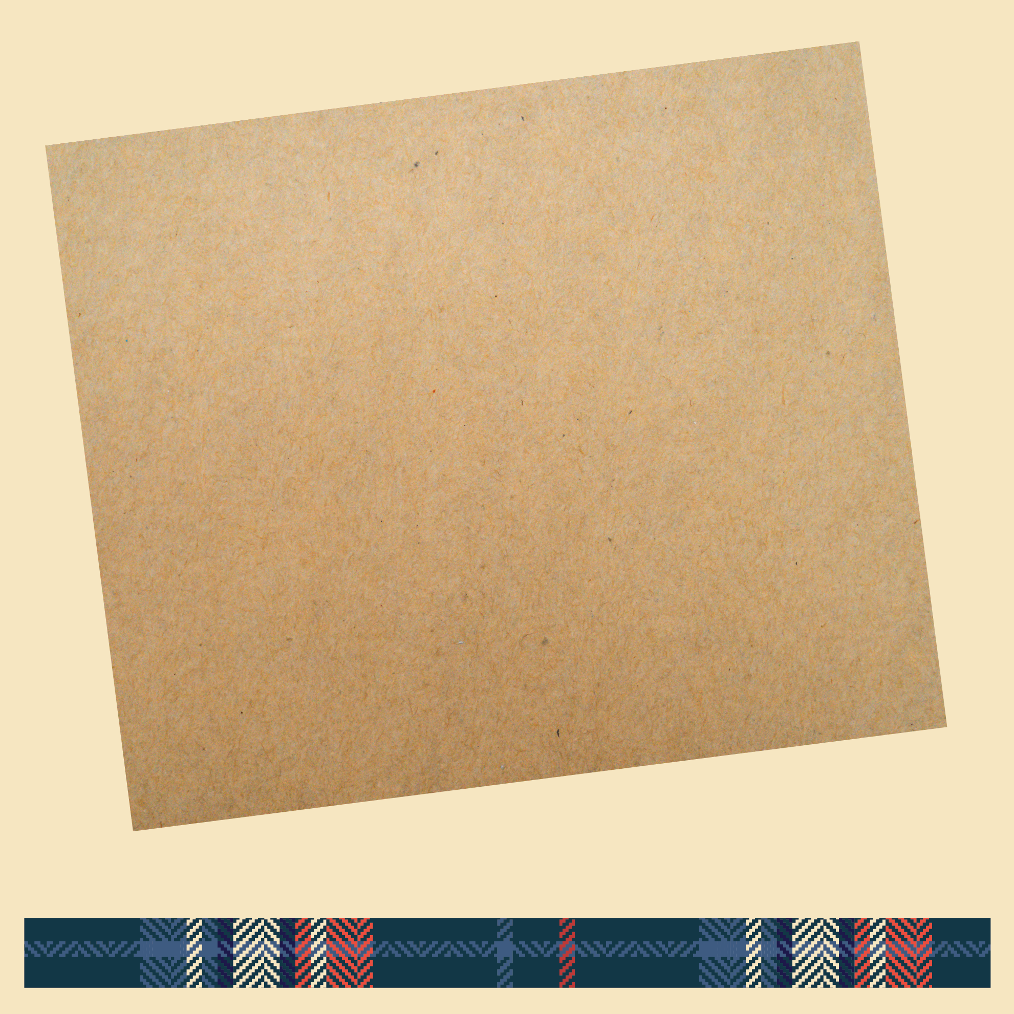 Taped kraft-paper note