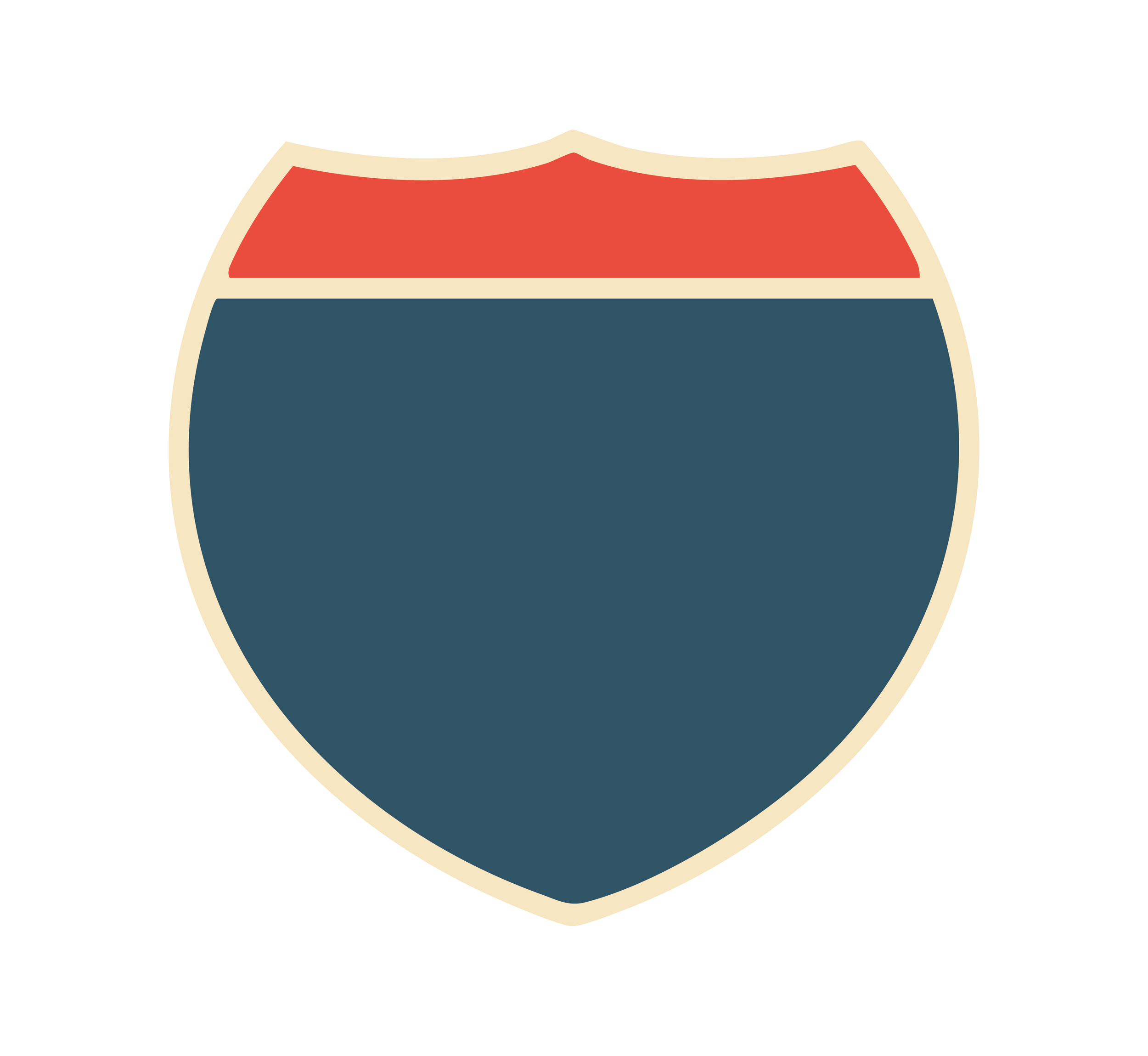 Interstate shield shape