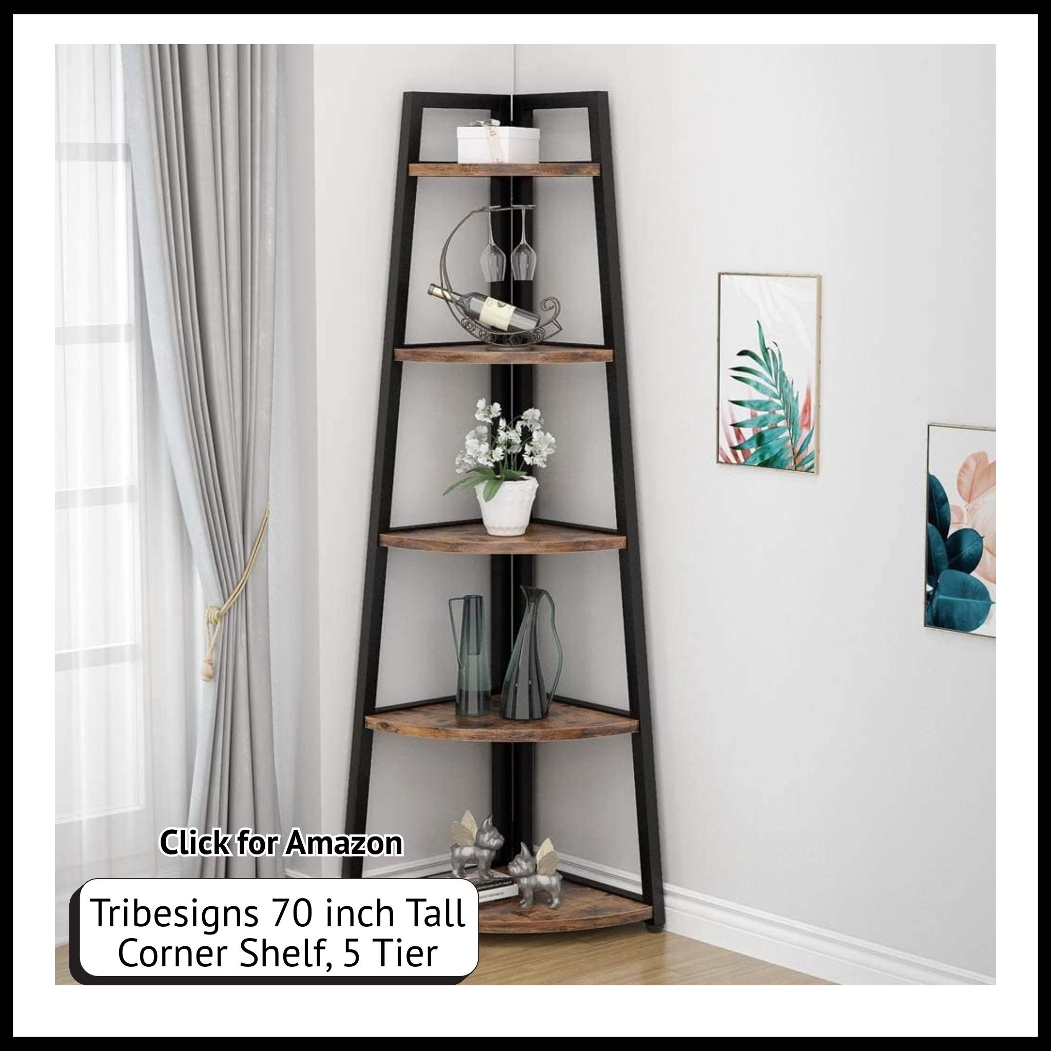 Over the door bathroom organizer with 5 tiers, adjustable height, and compartments for hair dryer, tools, and toiletries