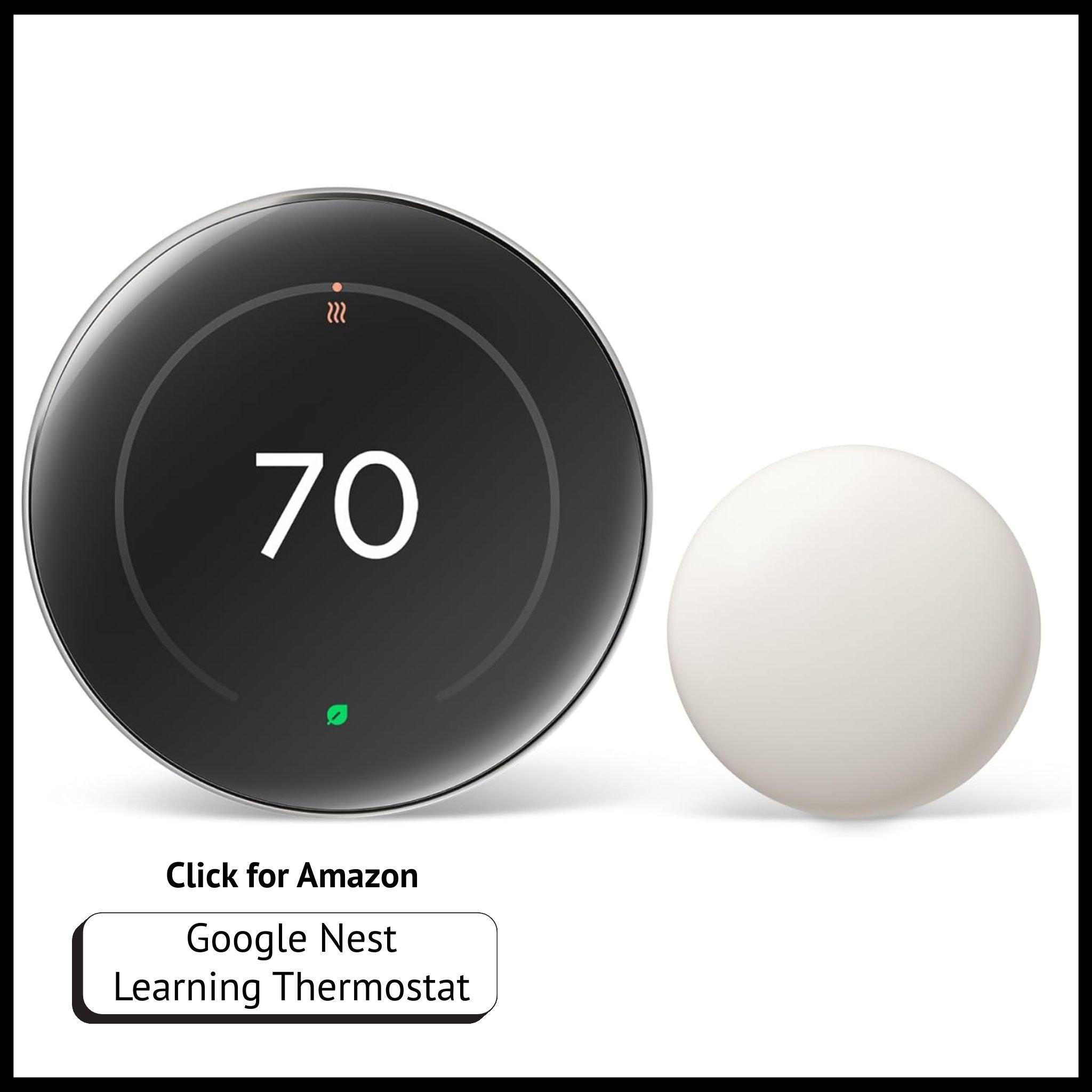 Google Nest Thermostat – energy-saving smart thermostat with sleek design, app control, and programmable scheduling.