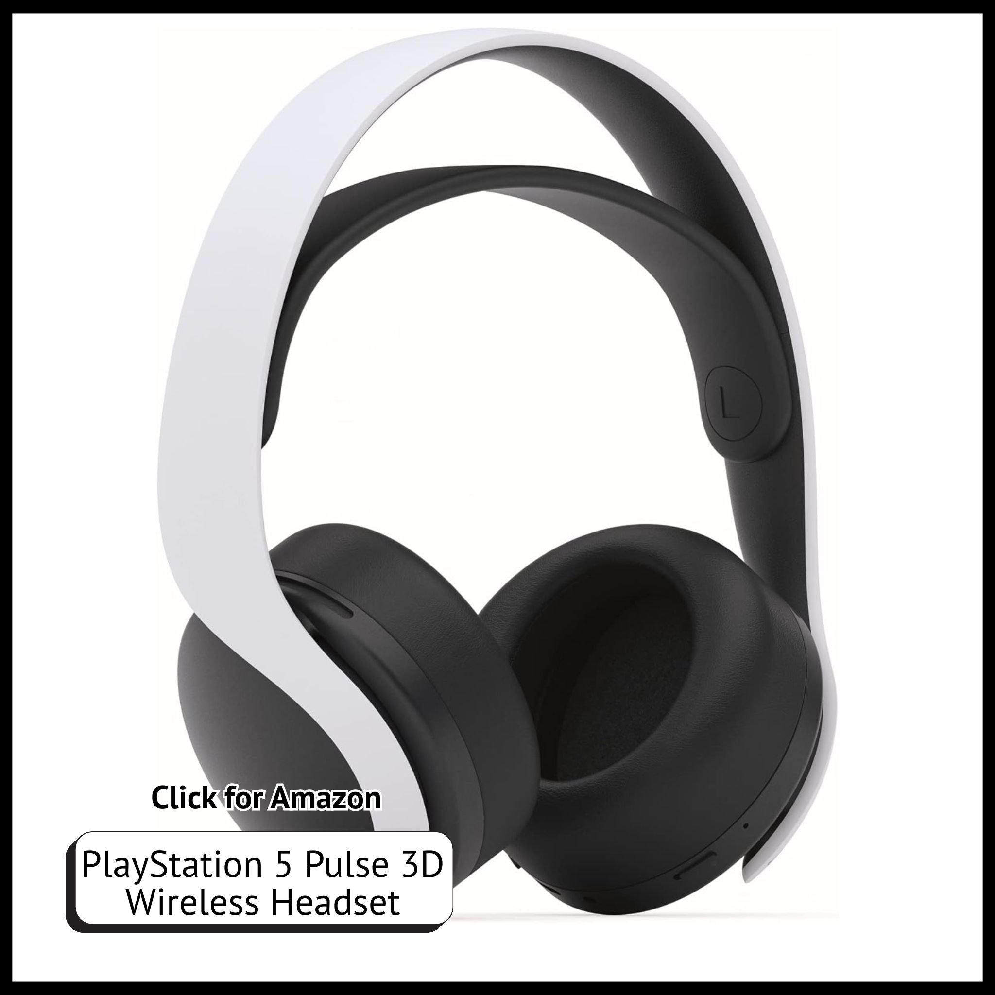 PlayStation 5 Pulse 3D Wireless Headset – immersive 3D audio, noise-canceling mics, perfect for PS5 gaming.