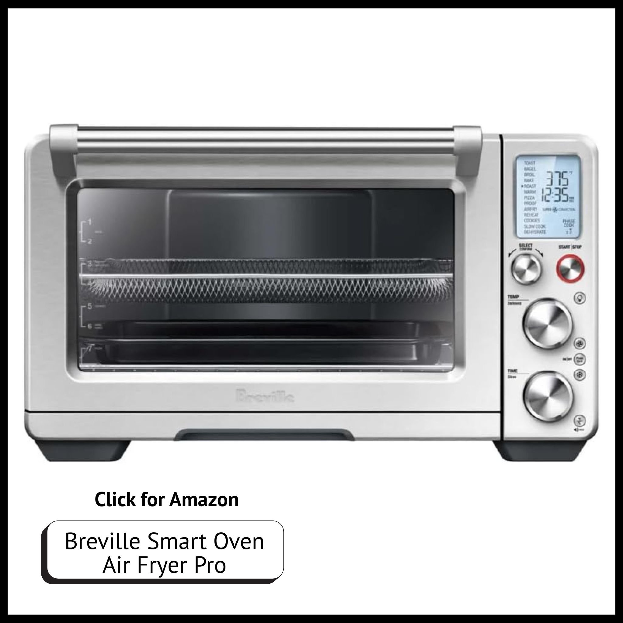 Breville Smart Oven Air Fryer Pro – countertop convection oven with air fry, roast, bake, and dehydrate functions.