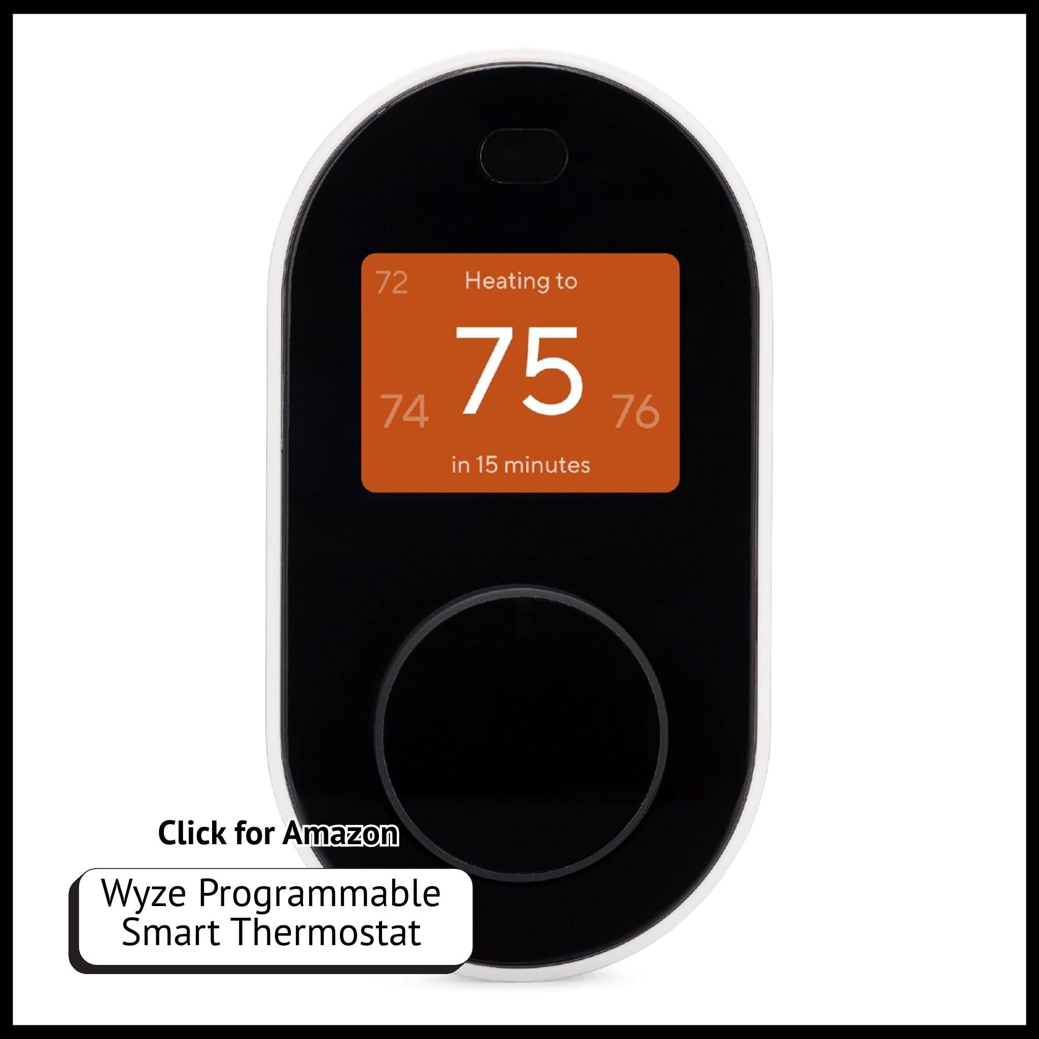 Wyze Smart WiFi Thermostat – energy-saving programmable thermostat with app control, Alexa & Google Assistant support.