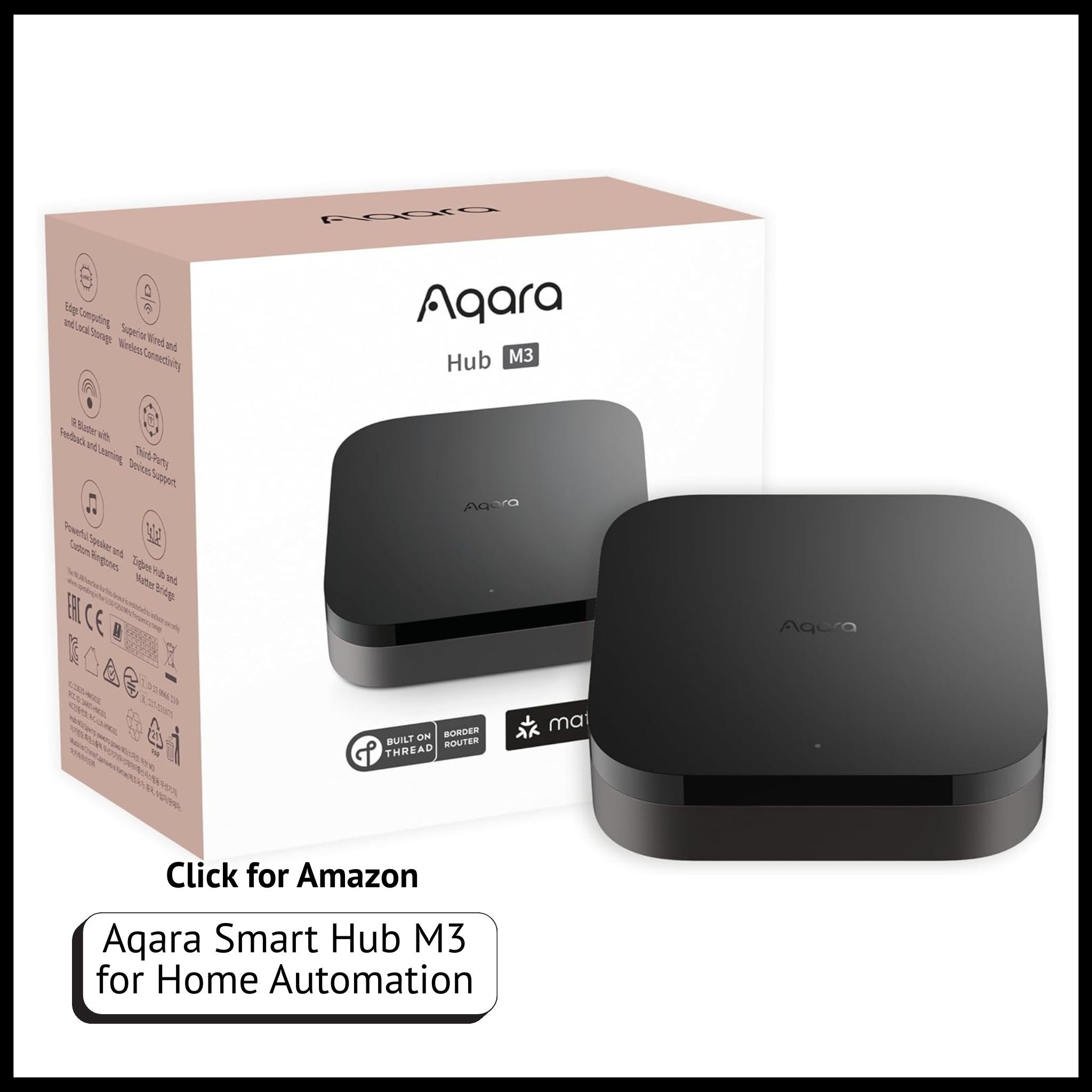 Aqara Smart Hub M3 – Matter controller and Thread border router for seamless smart home automation and device integration.