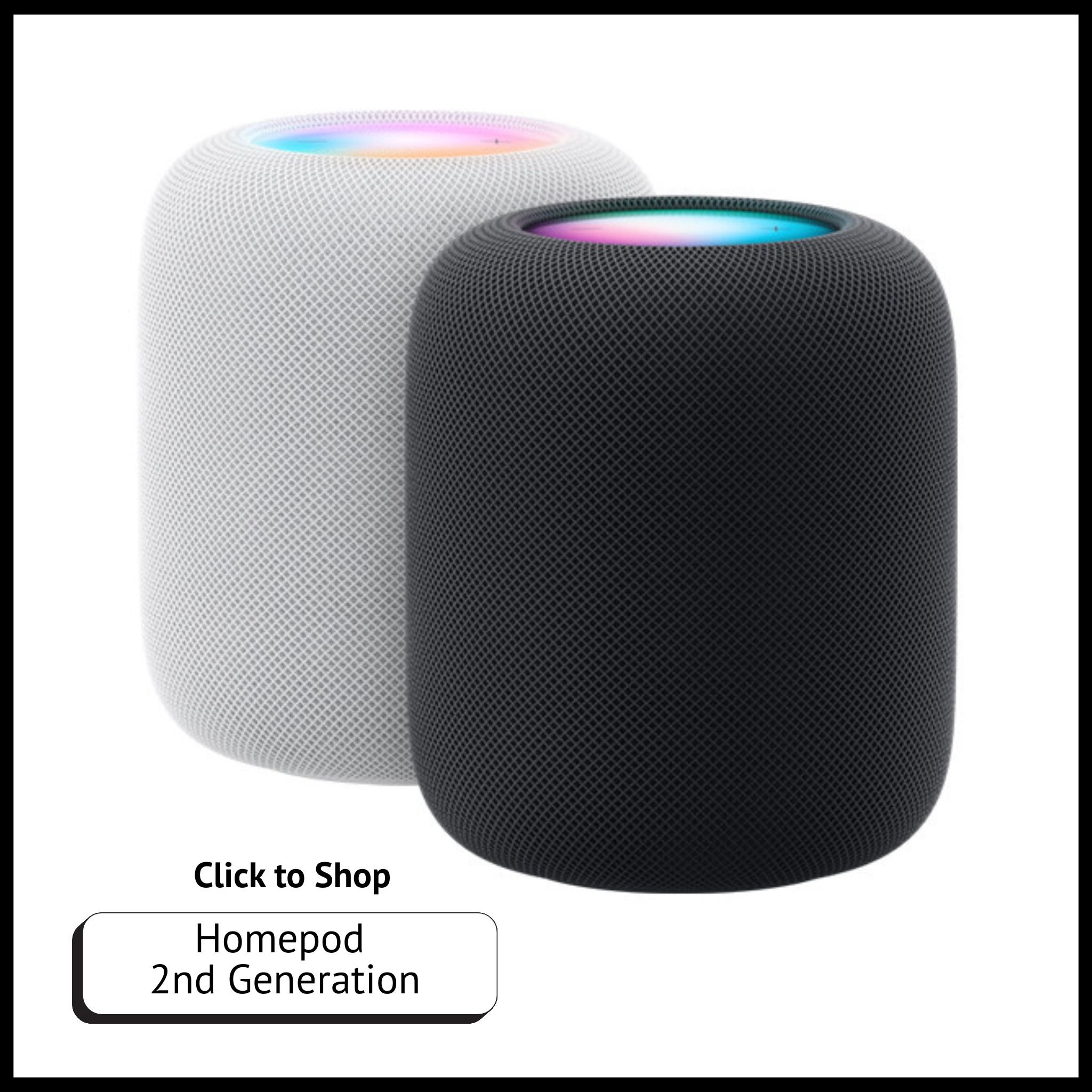 HomePod (2nd Gen) – Apple smart speaker with rich hi-fi audio, Siri voice control, and seamless smart home integration.