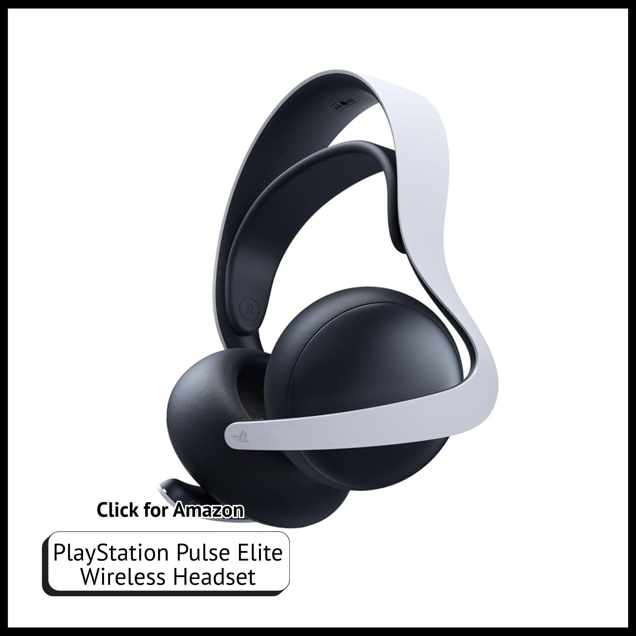 PlayStation Pulse Elite Wireless Headset – lossless audio, AI noise reduction, low-latency wireless for PS5 gaming.