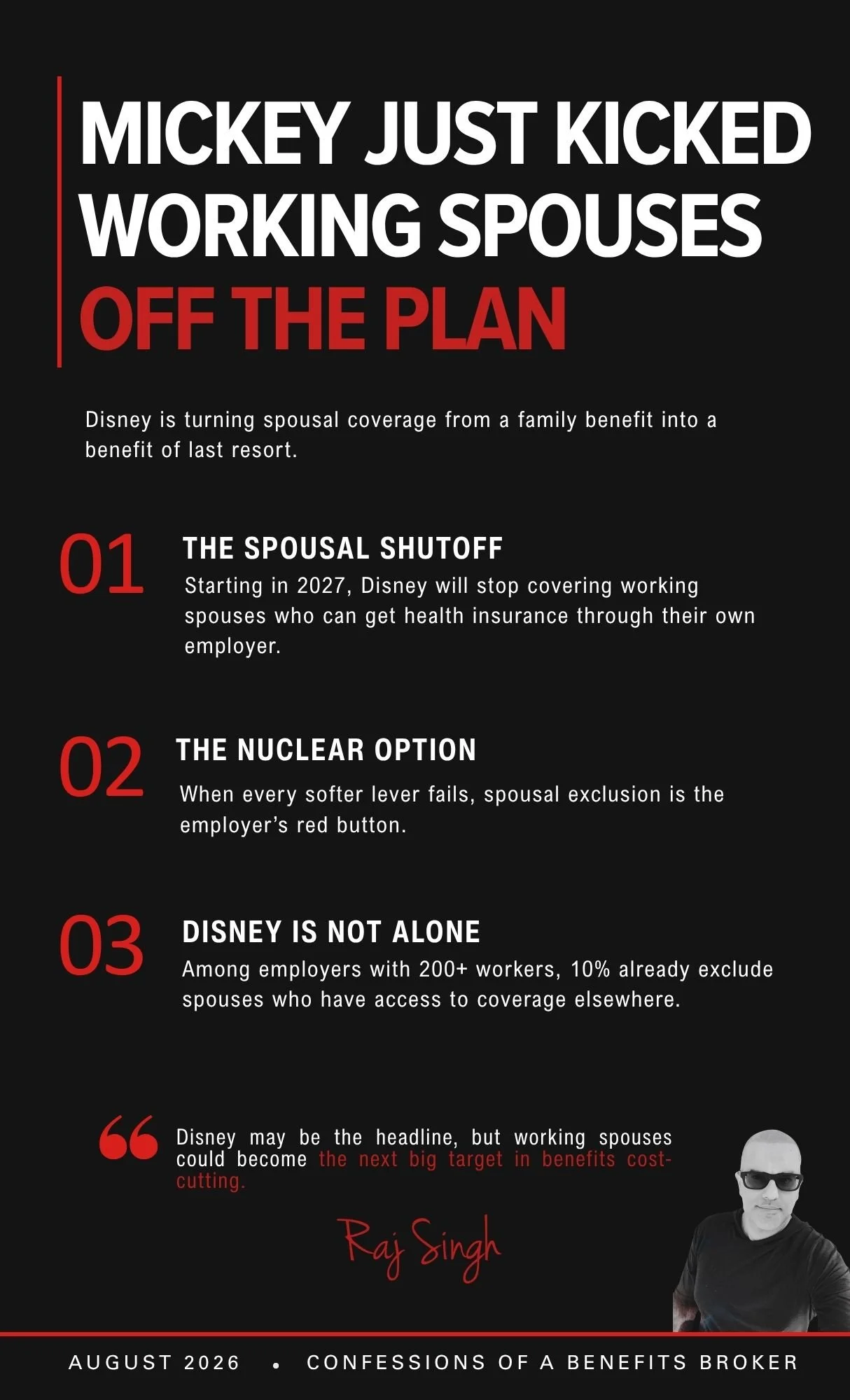 Mickey Just Kicked Working Spouses Off the Plan
