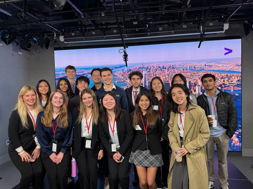 WUCC members visiting Accenture during a New York career trek