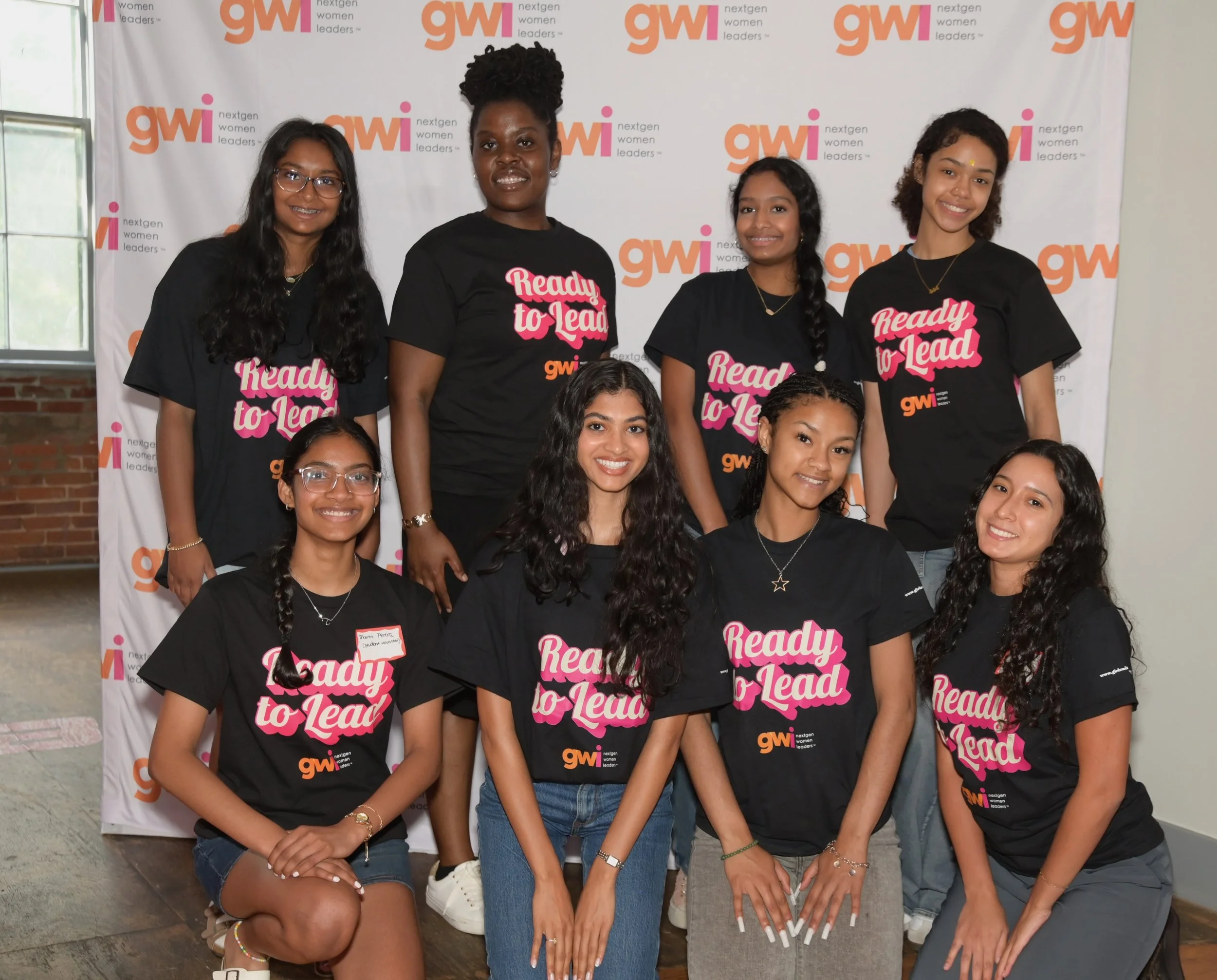 SheLeads Club members together at a club meeting