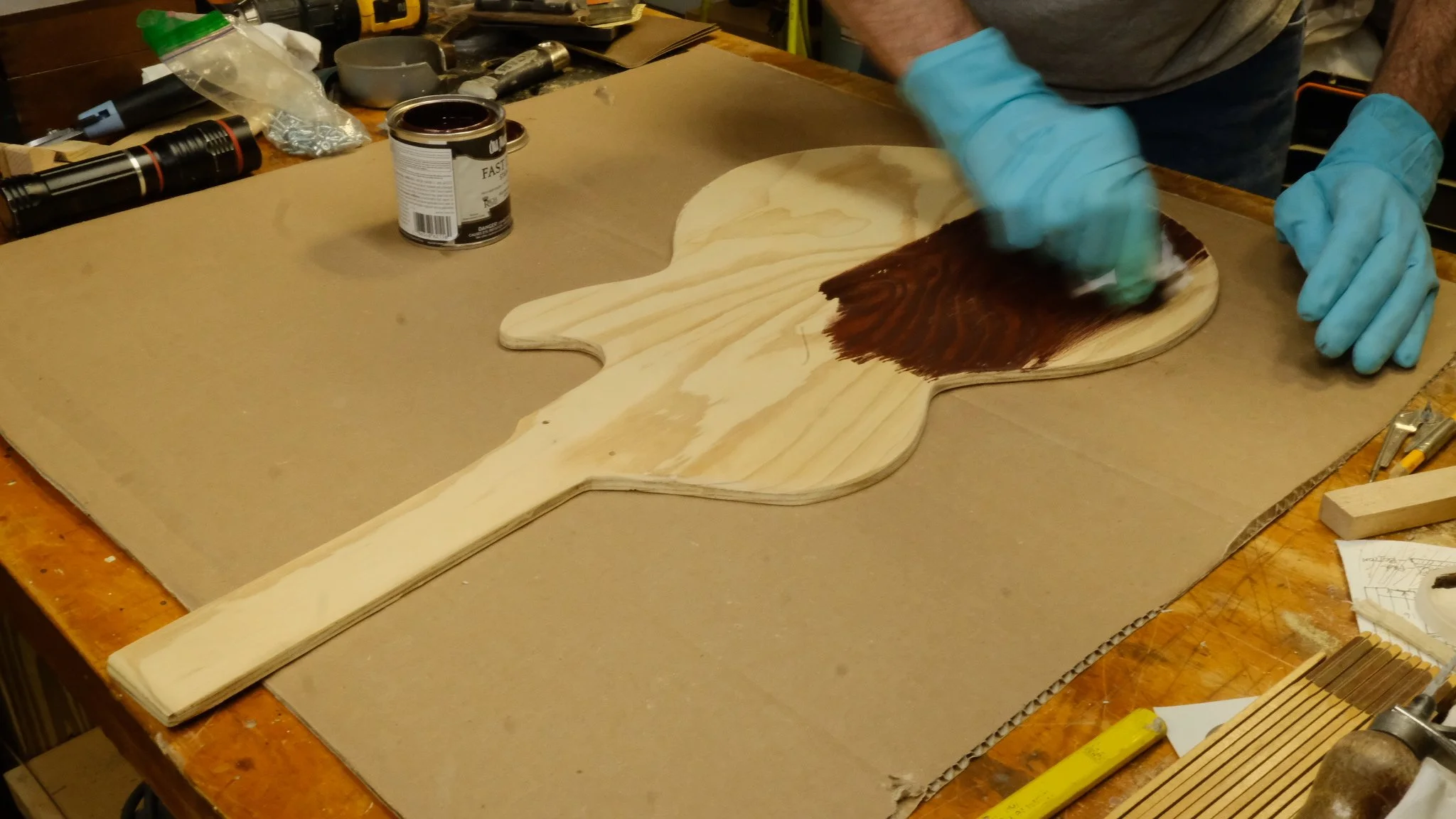 HungWell process — applying the finish