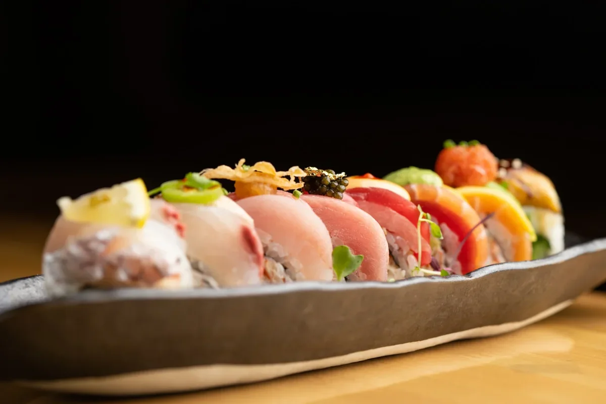 Japanese dishes at Hamasaku