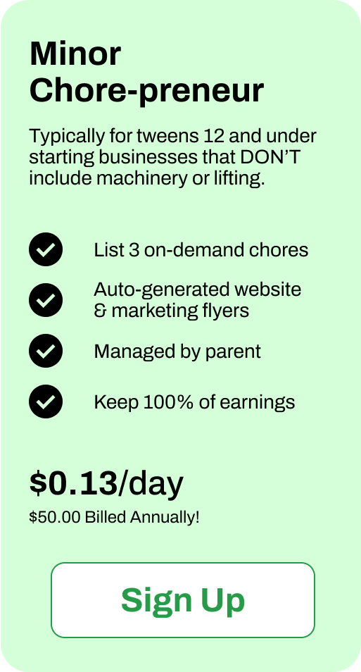 minor-chore-preneur-annual-billing-card