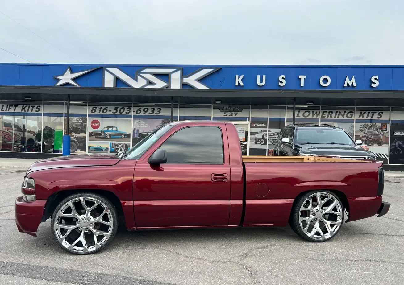 Chevy Silverado Single Cab Chrome Snowflakes