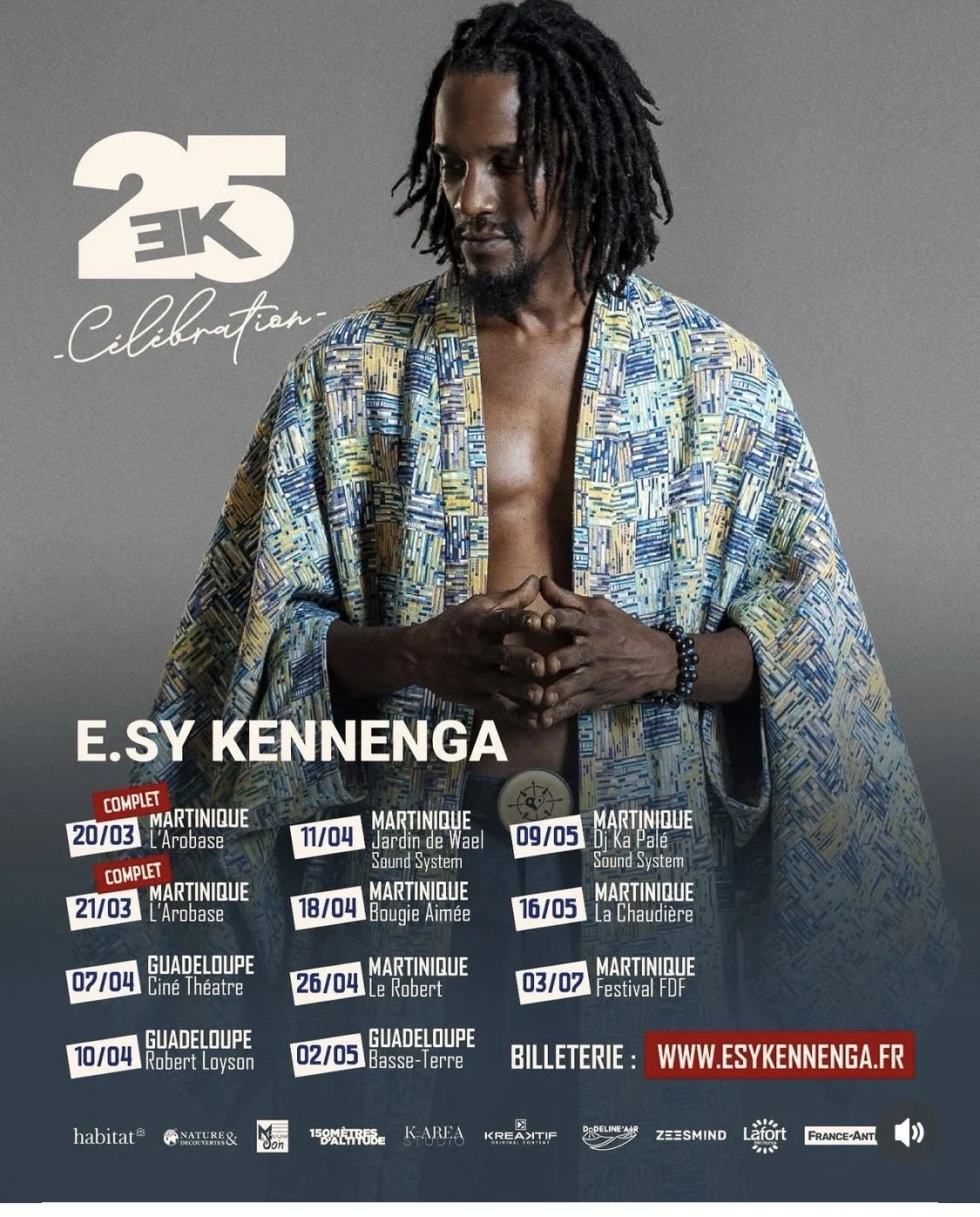 EK 25 Célébration — E.sy Kennenga, tournée des 25 ans de carrière