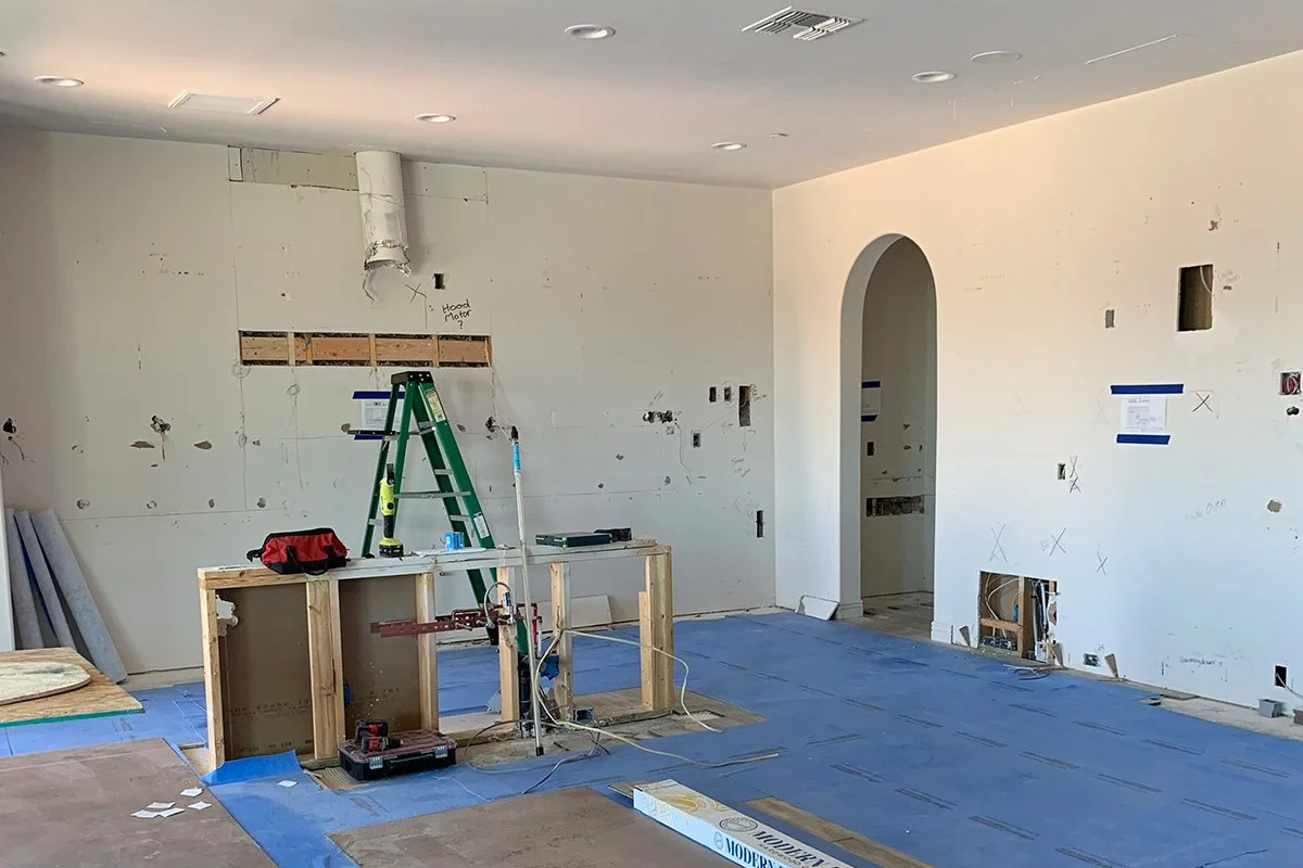 Before photo of a Phoenix kitchen prior to a remodel, showing the existing layout and finishes.