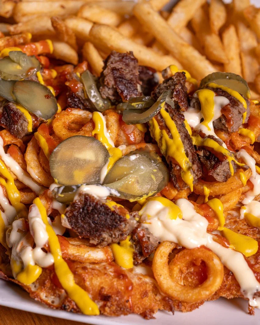 Close-up of a loaded Da Vinci schnitzel