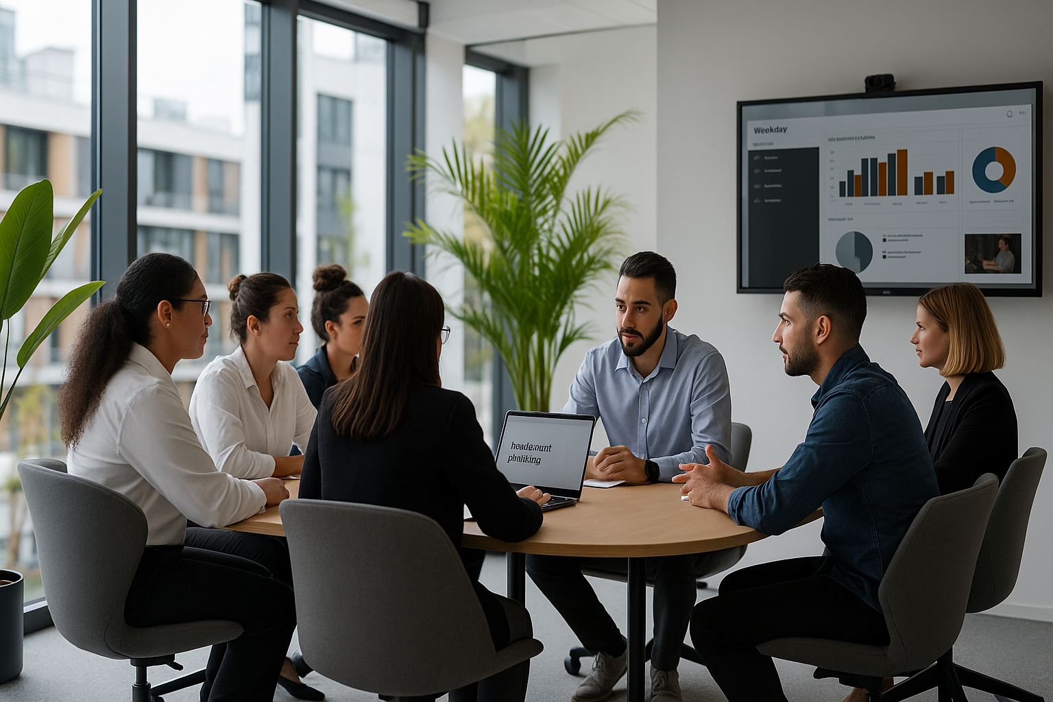 FP&A team comparing a cluttered multi-tab spreadsheet with a clean headcount planning