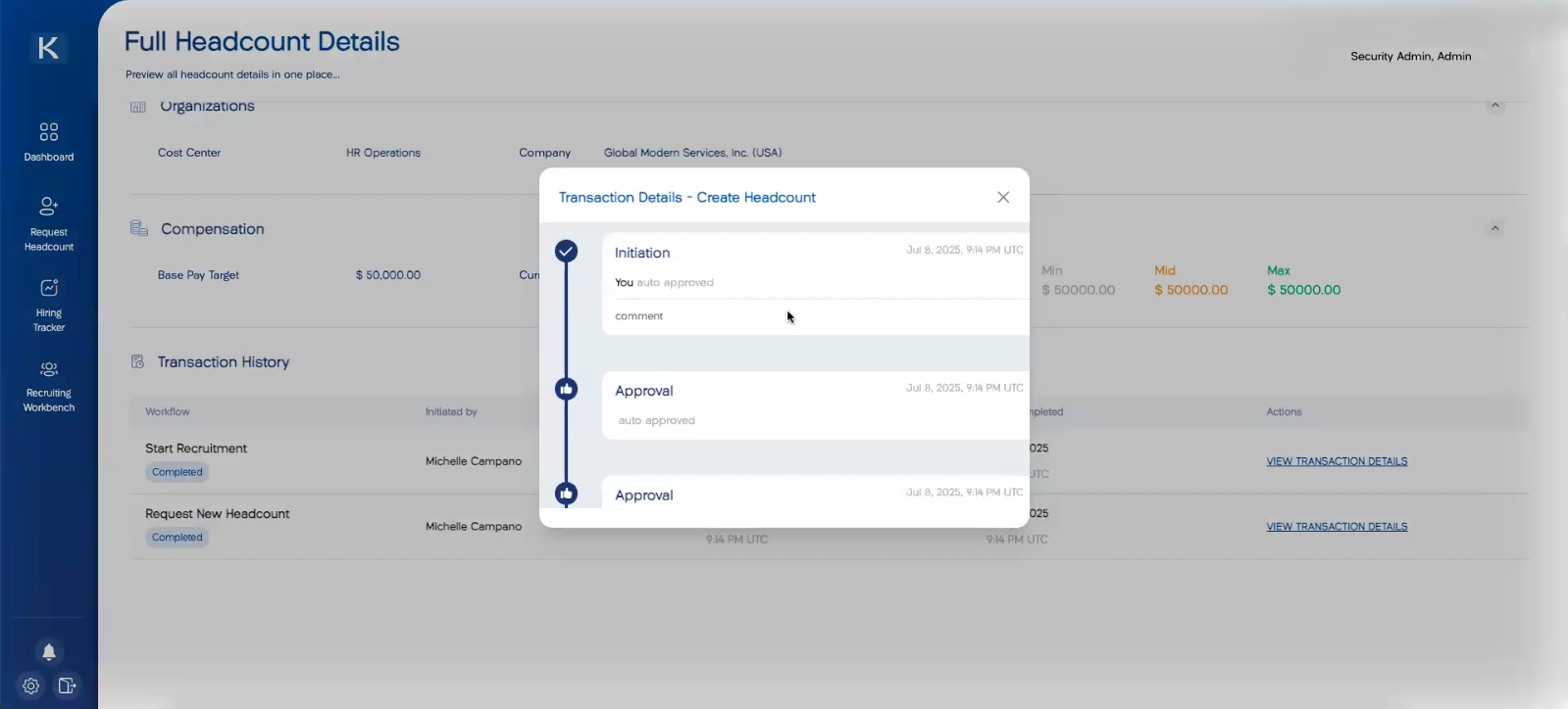 FP&A team comparing a cluttered multi-tab spreadsheet with a clean headcount planning dashboard showing fully loaded costs and variance indicators.