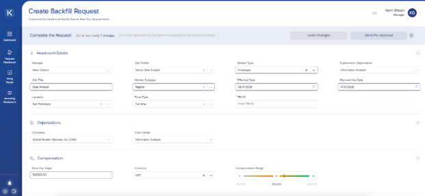 FP&A team comparing a cluttered multi-tab spreadsheet with a clean headcount planning