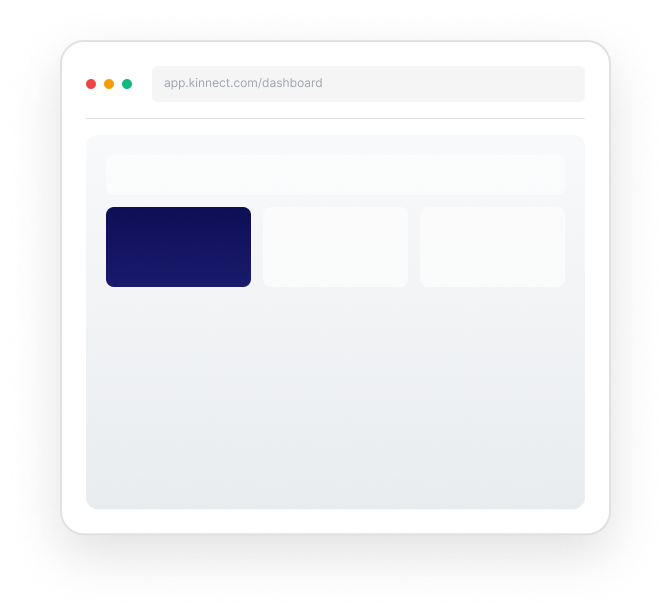 Kinnect platform interface