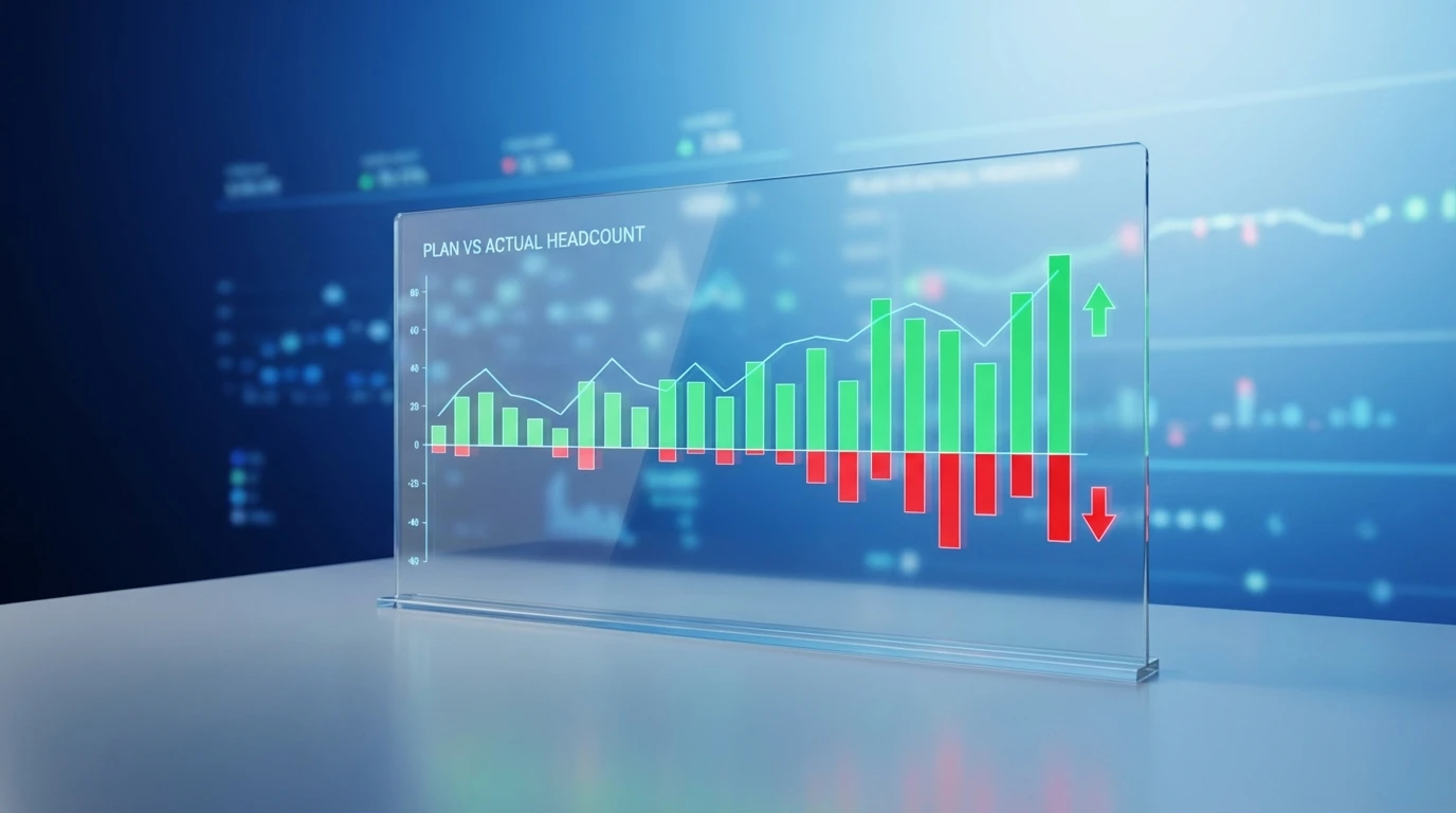 FP&A team comparing a cluttered multi-tab spreadsheet with a clean headcount planning