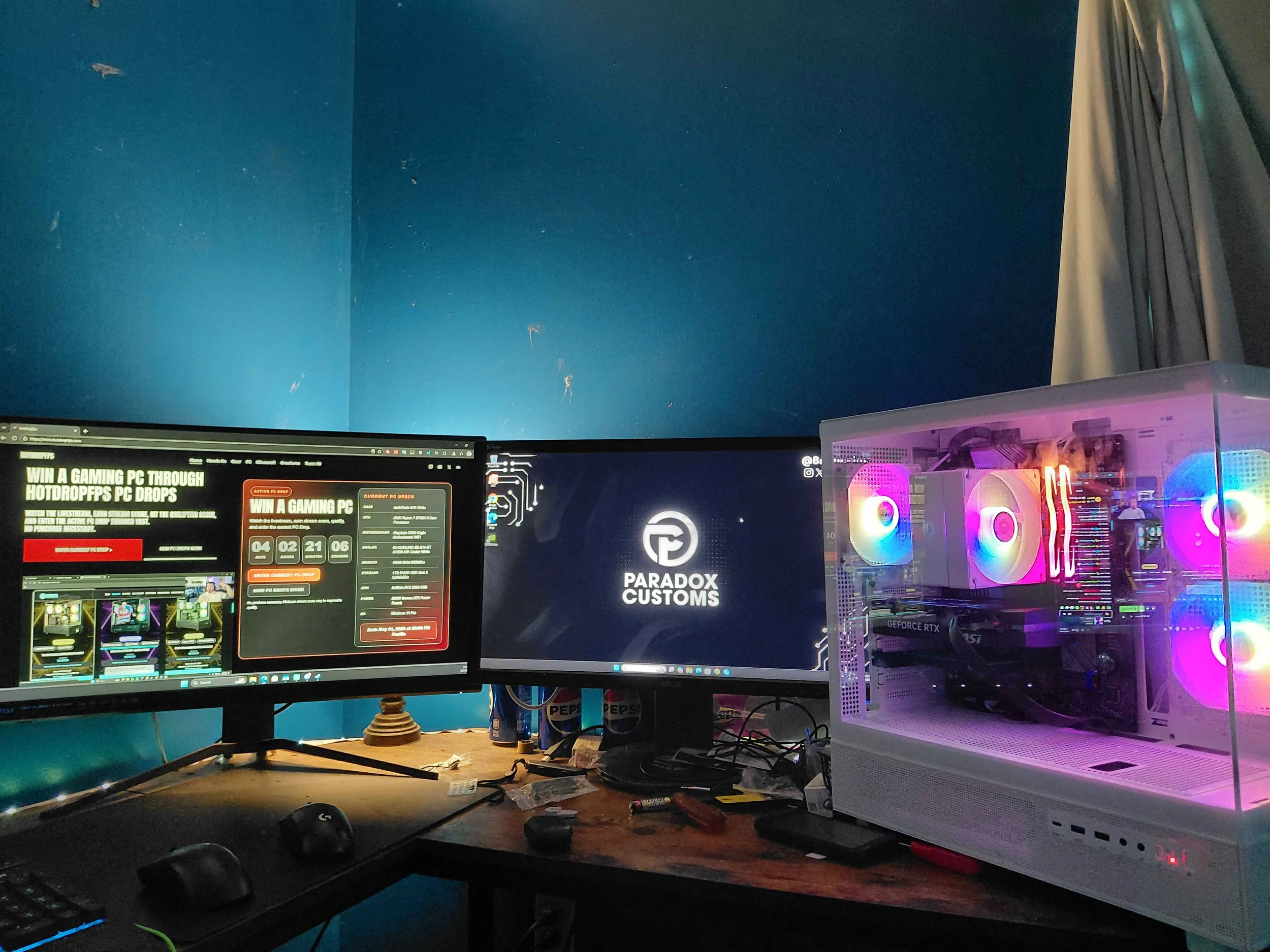 Most recent HotDropFPS PC Drop winner setup