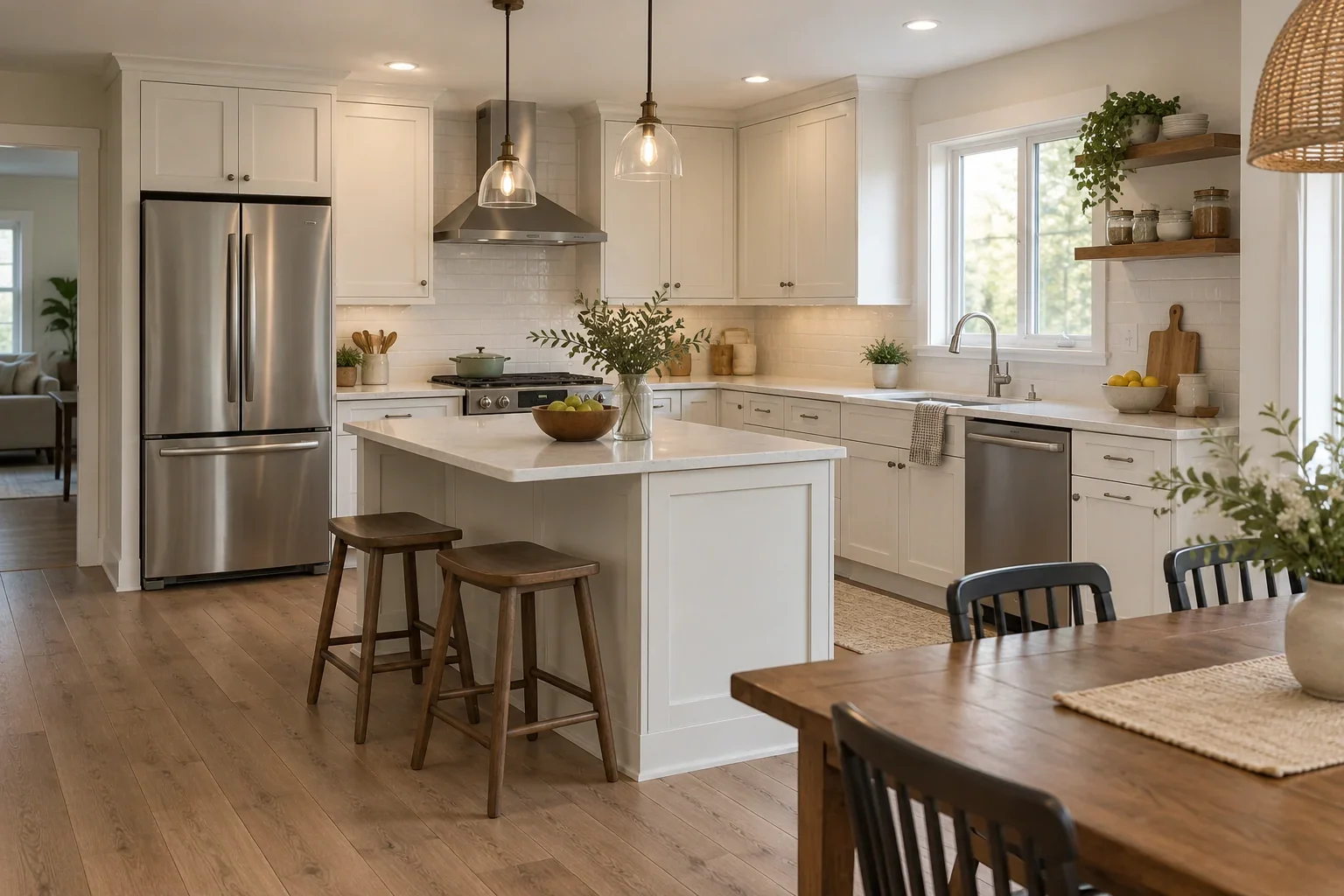 Illustrative kitchen design concept: open plan.