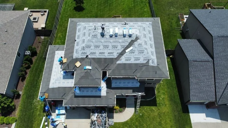 Roof replacement service completed near Papillion Nebraska by Total Elevated Roofing