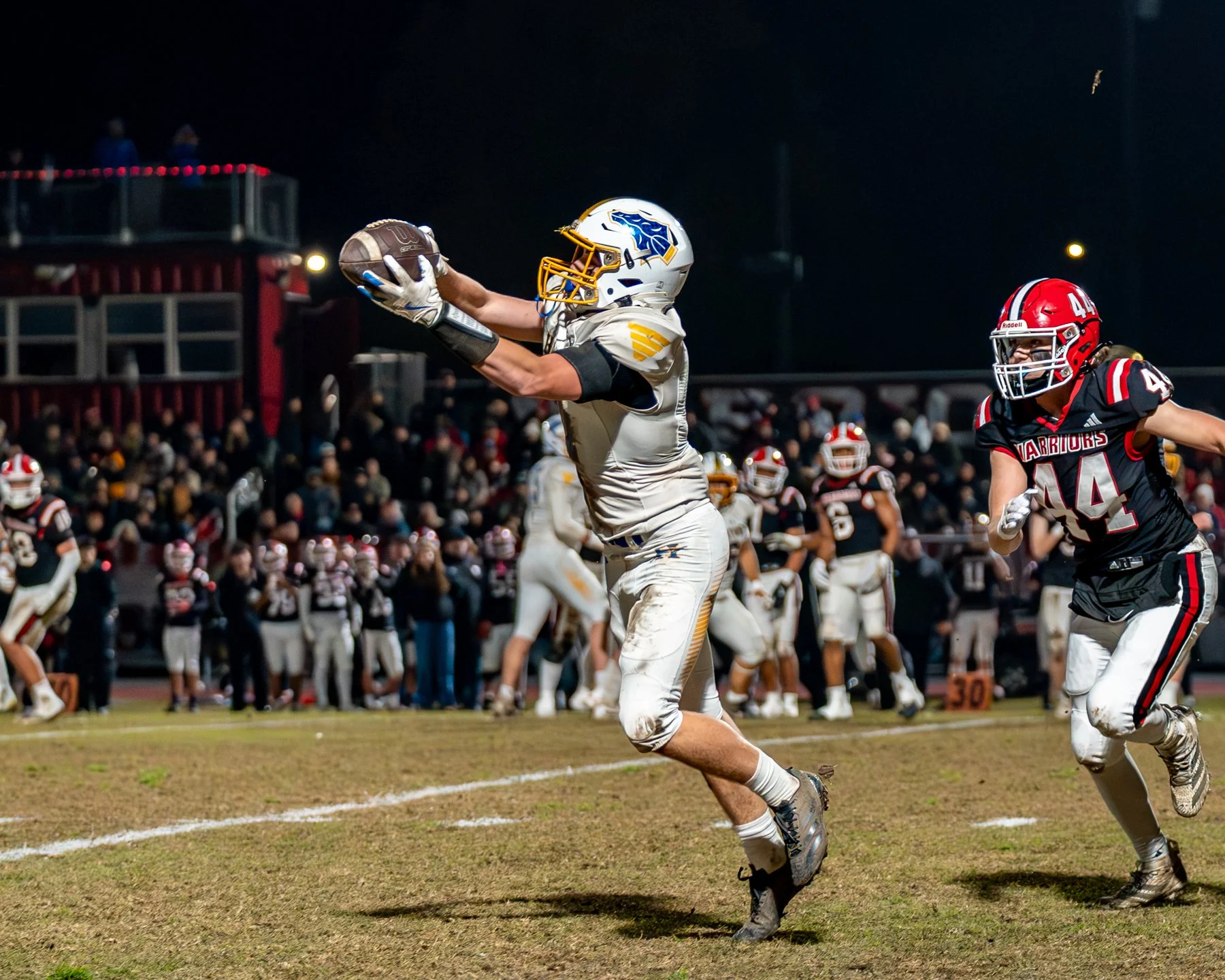 Hamilton's Hayden Boles makes a catch against Winters