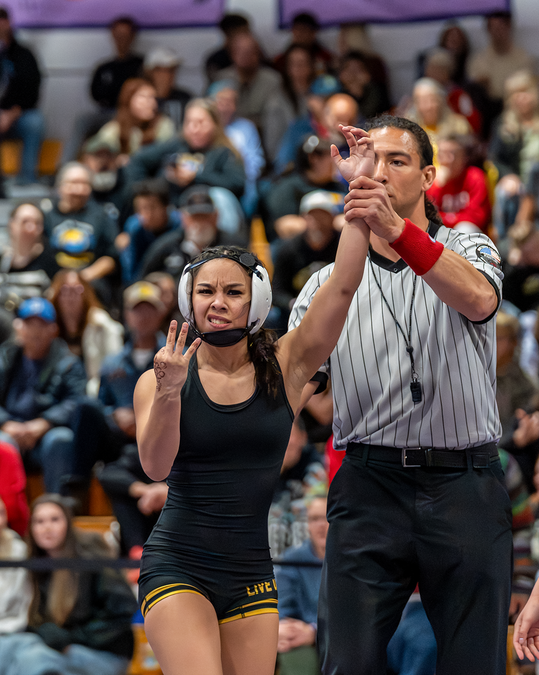 Wrestling celebration moment