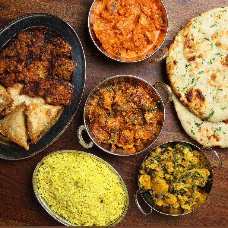 Assortment of Indian dishes from Mysttik Masaala