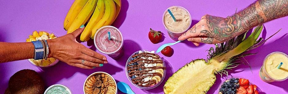 Colorful acai bowl from Playa Bowls