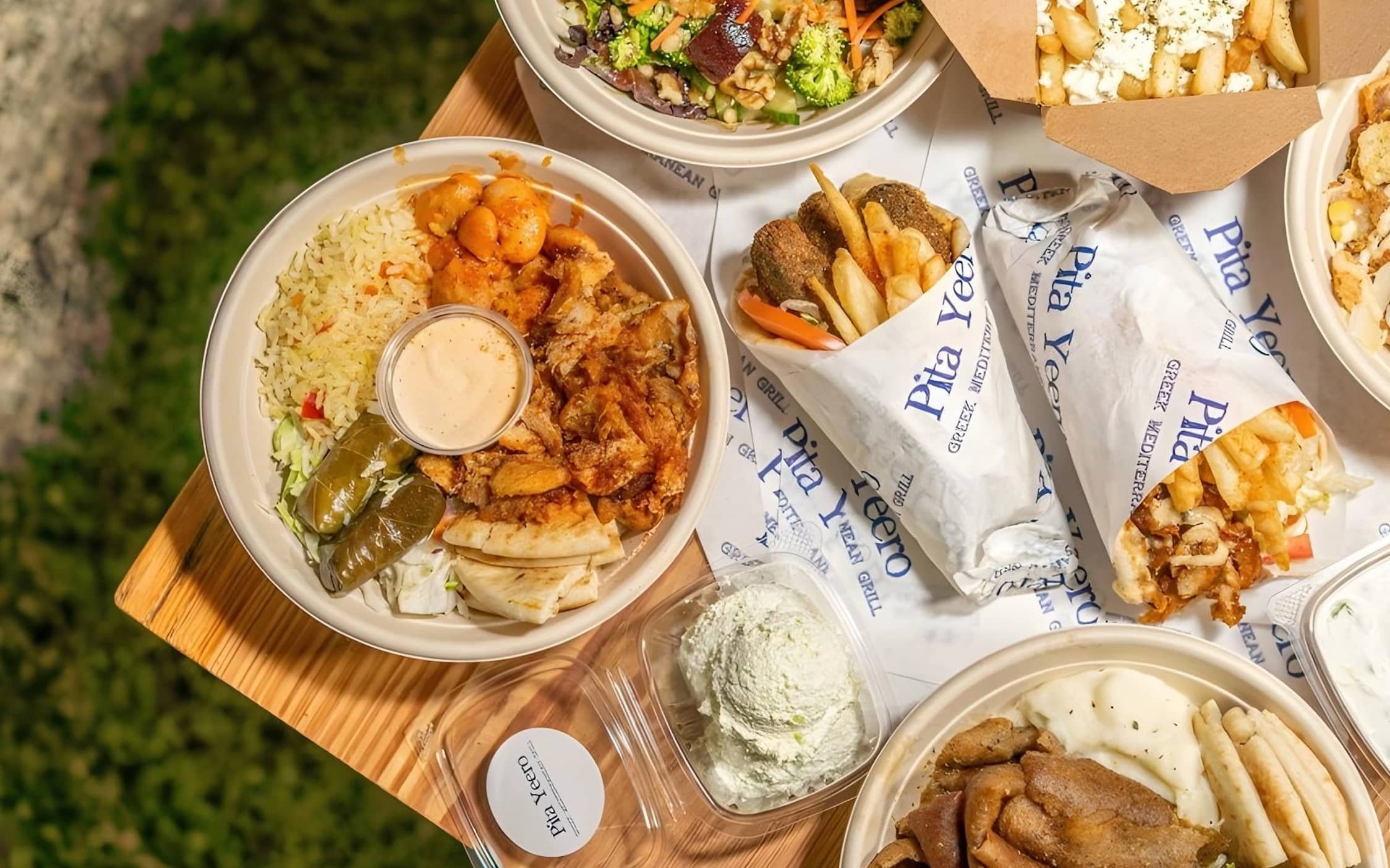 Greek gyro sandwich from Pita Yeero