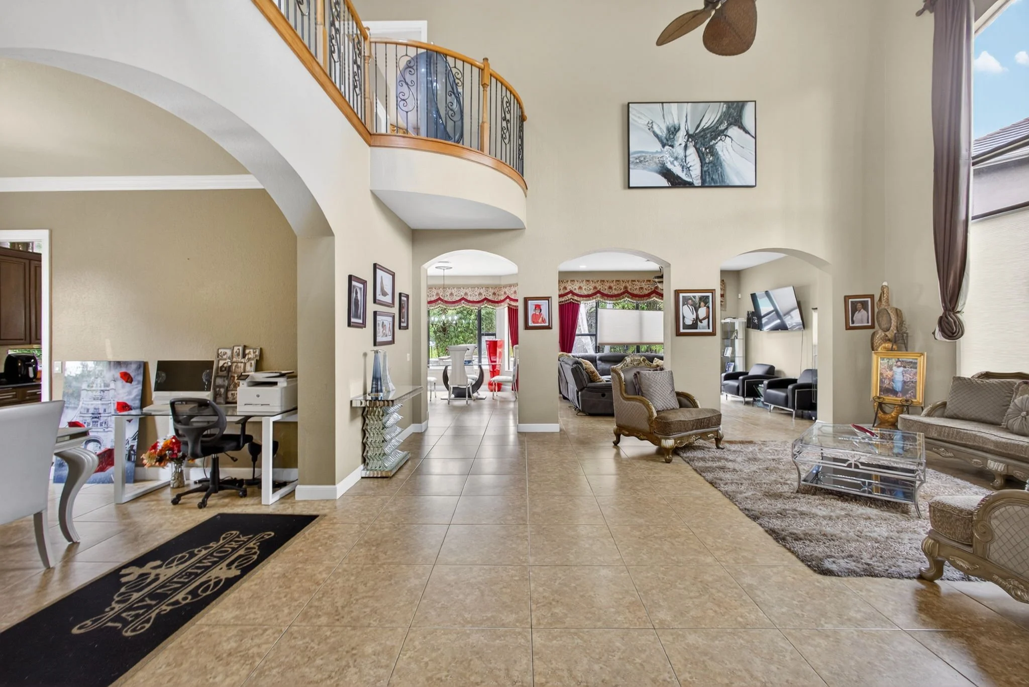 Great room and foyer view