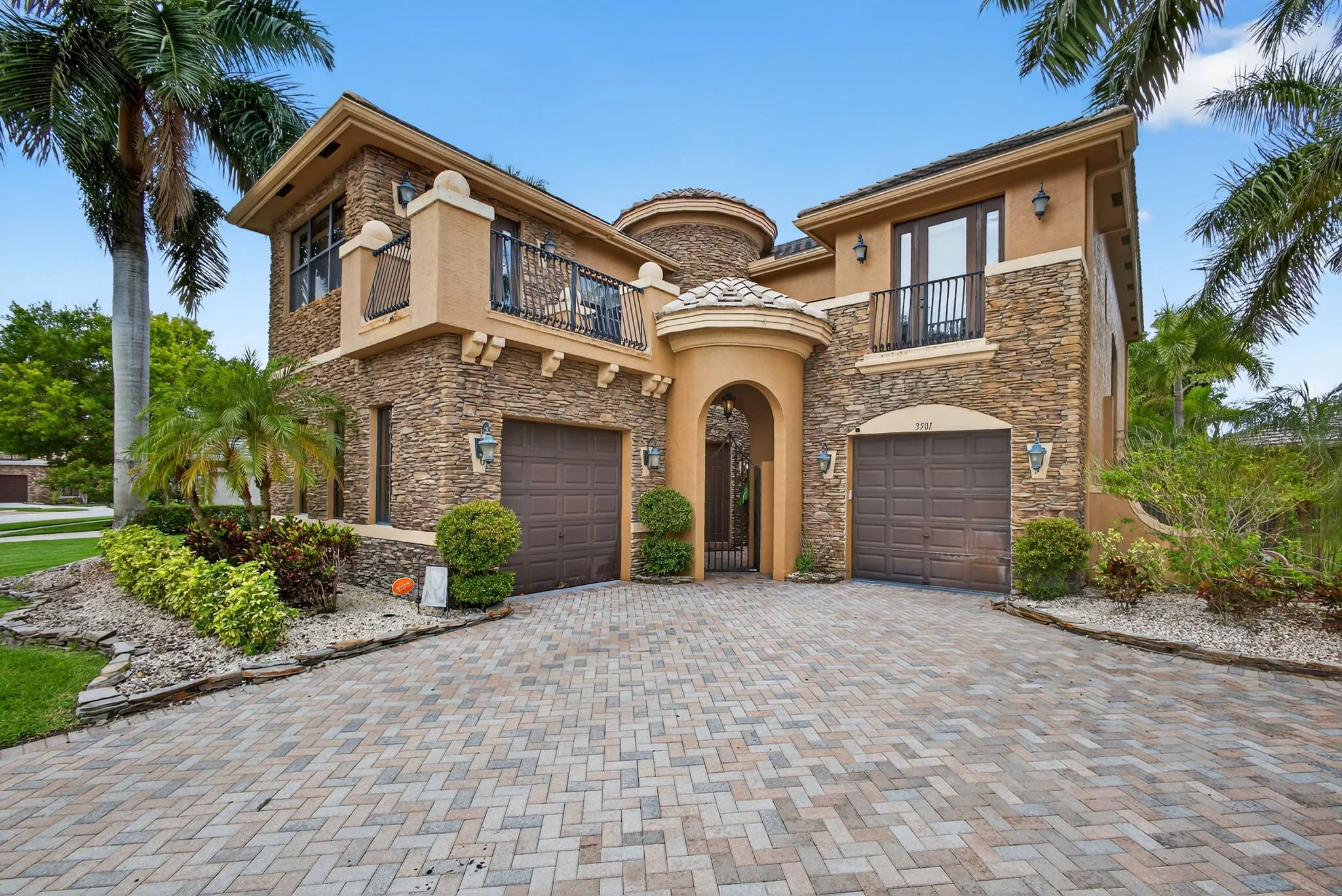 3501 Collonade Dr — front exterior, Versailles, Wellington FL