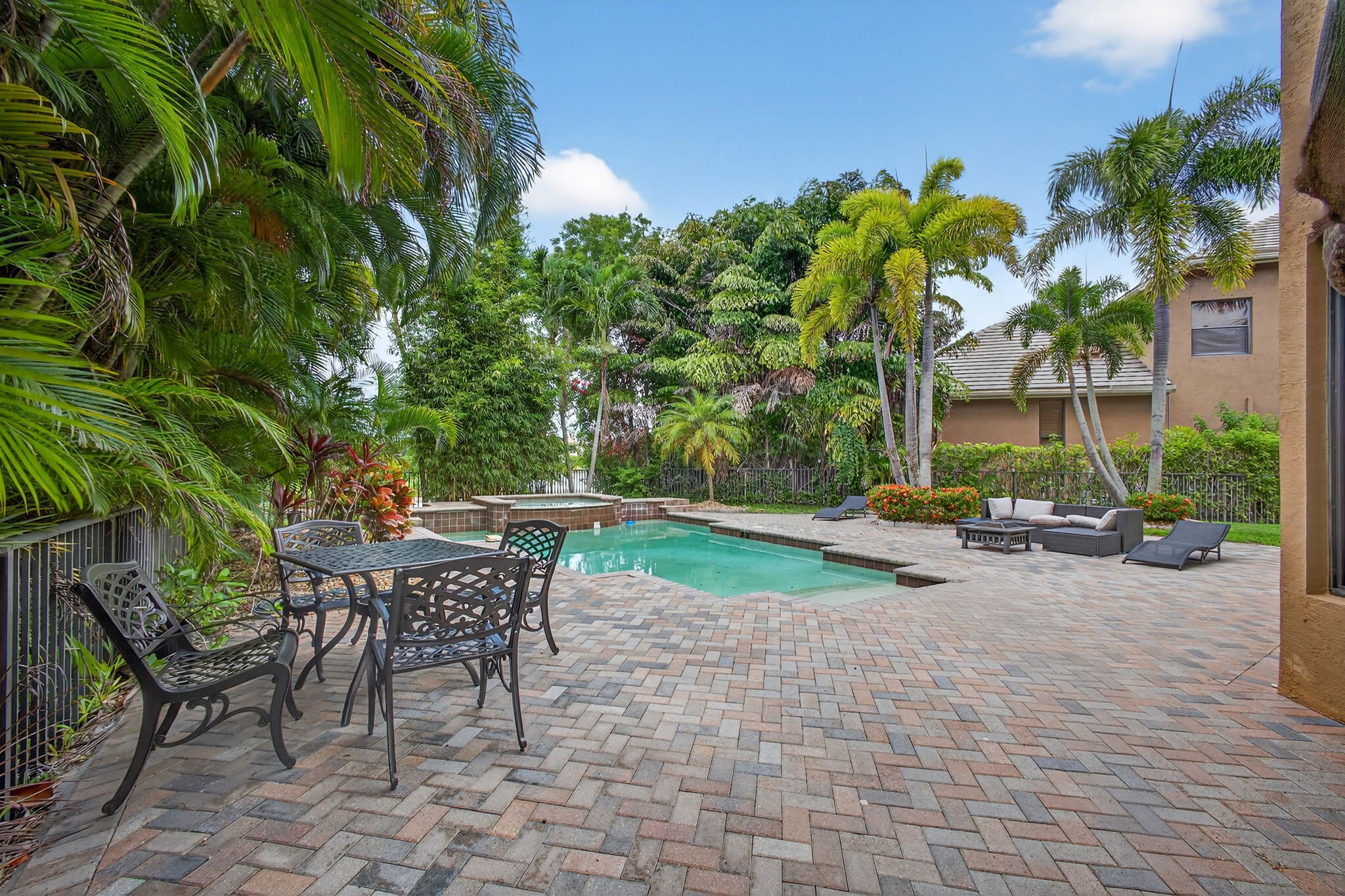 Pool and patio seating