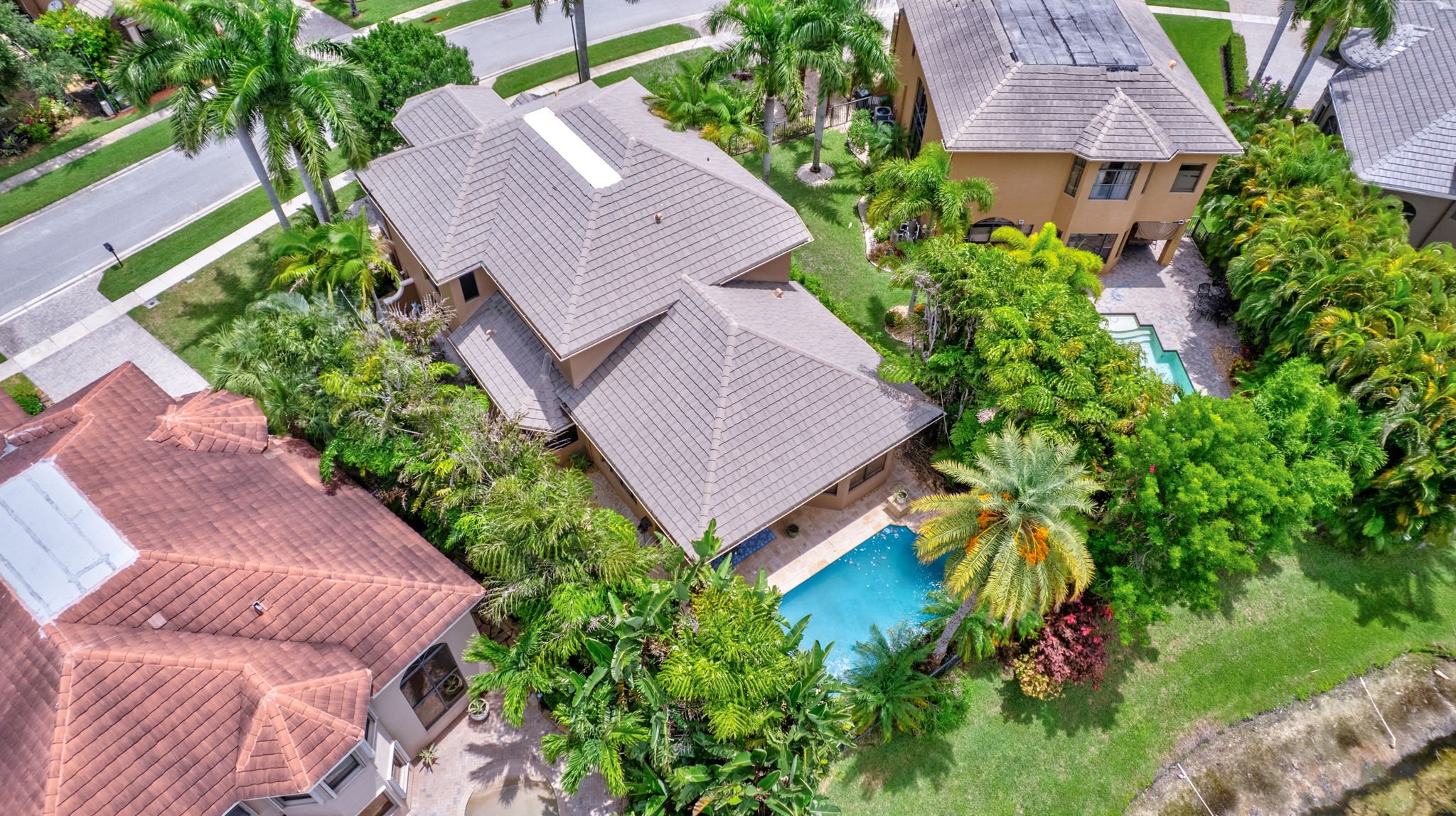 Aerial — wide community view