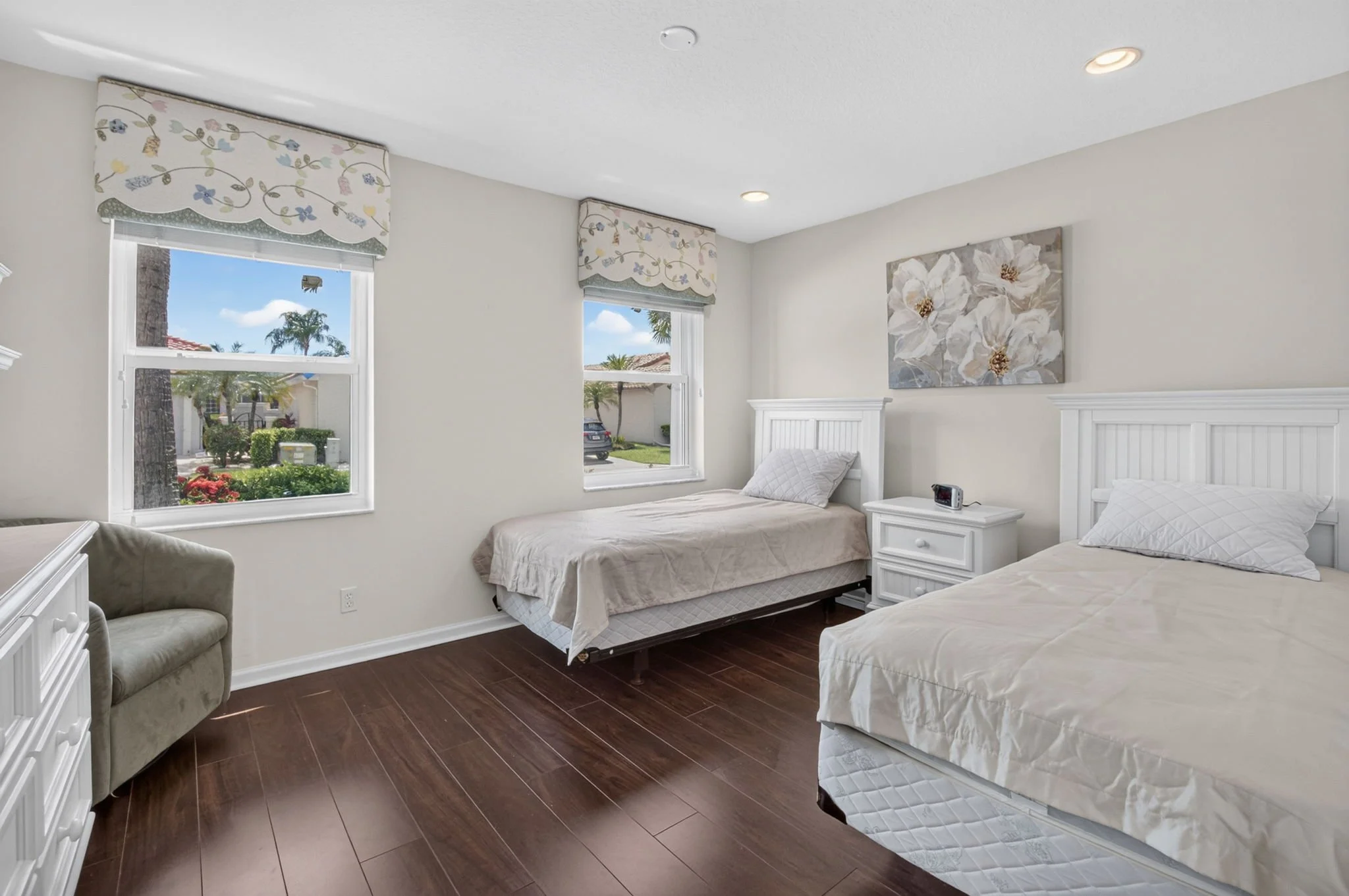 Bright guest bedroom
