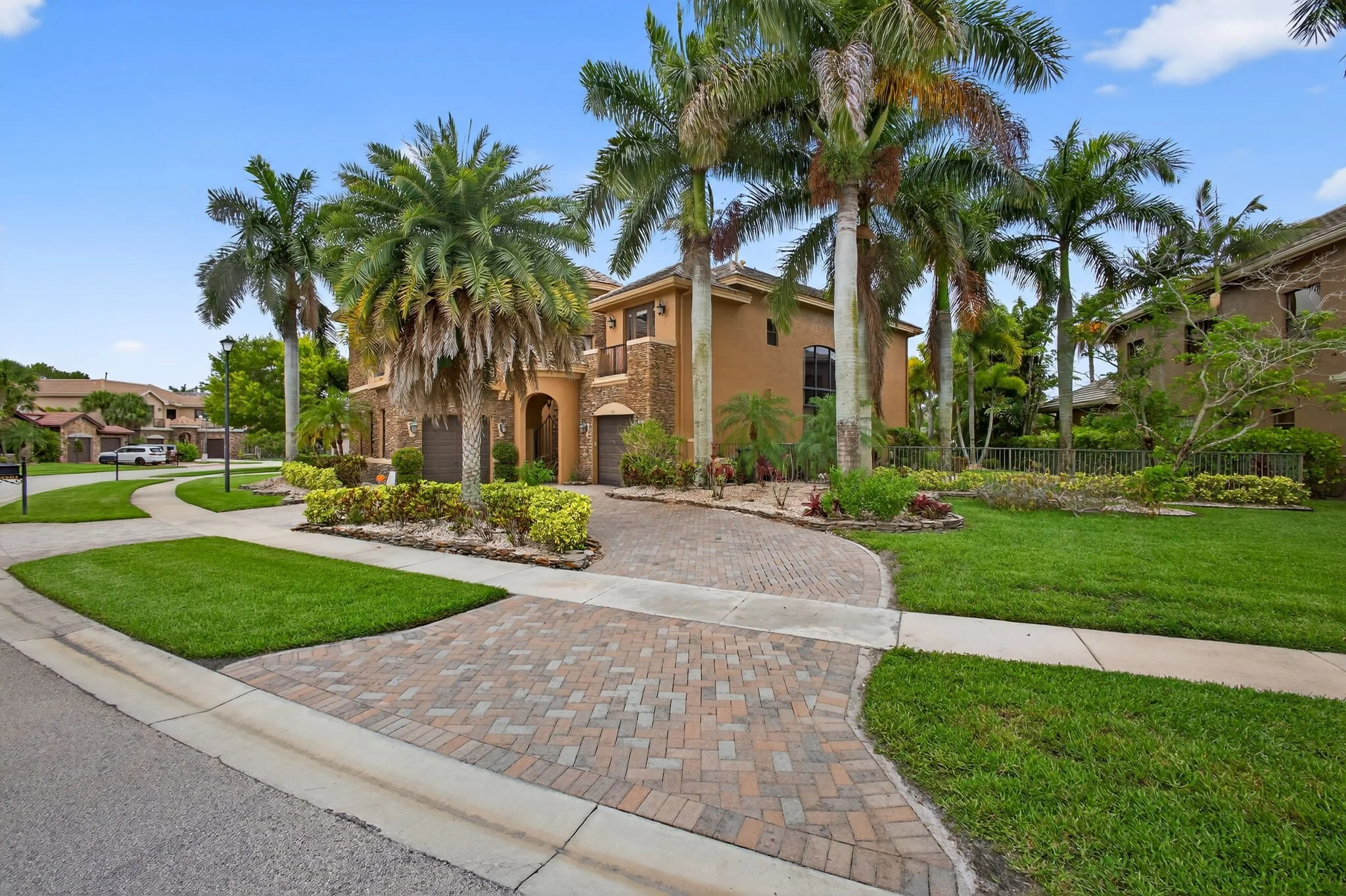 Front exterior — landscaping
